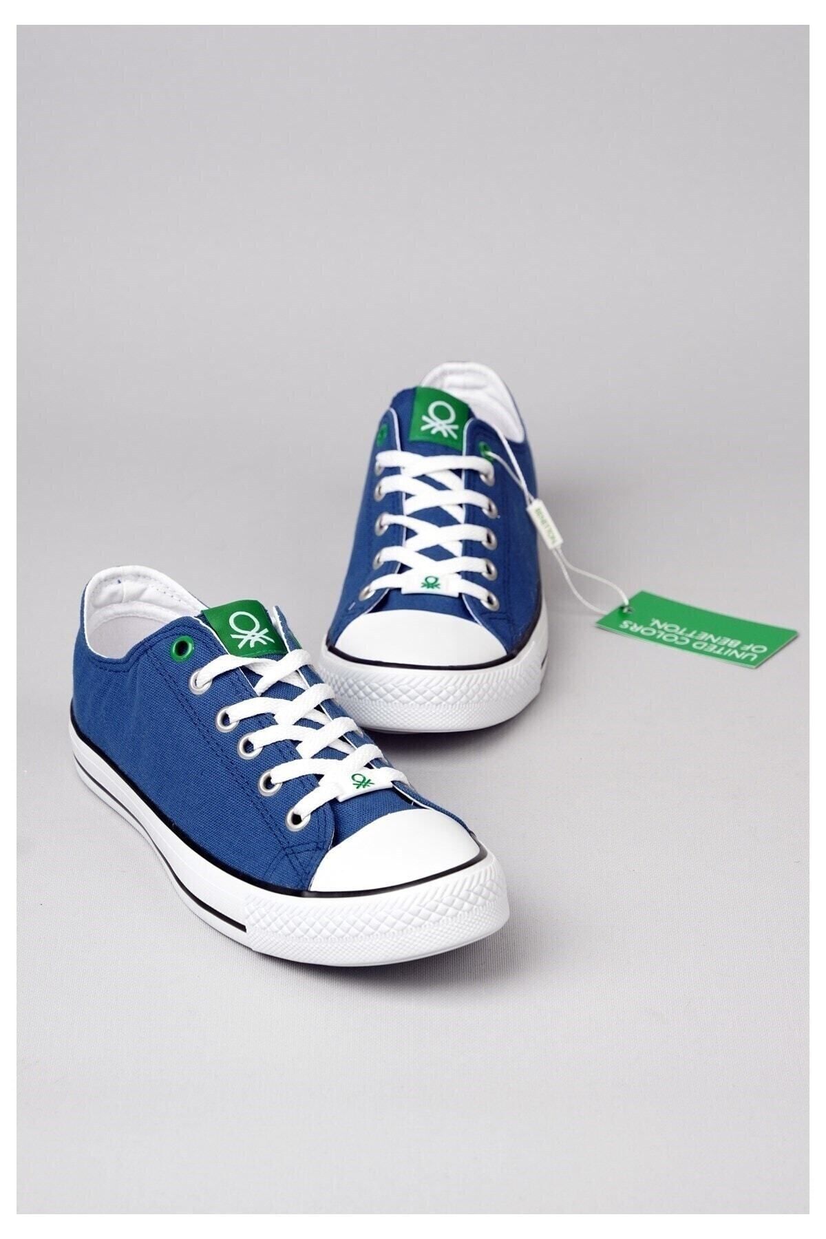 Benetton Canvas Bağcıklı Günlük Spor Ayakkabı Lacivert Sneaker Lacivert