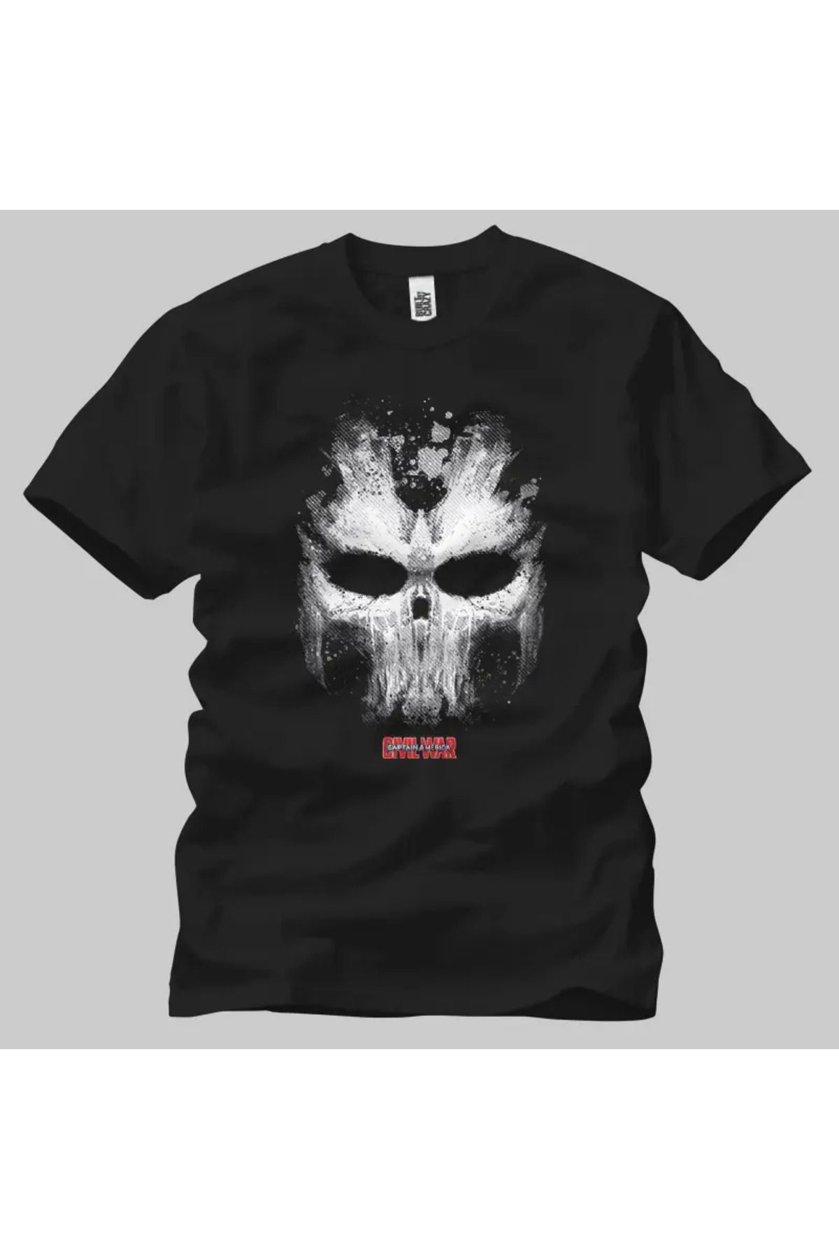 Built By Crazy Civil War Cross Bones Mask Unisex Tişört