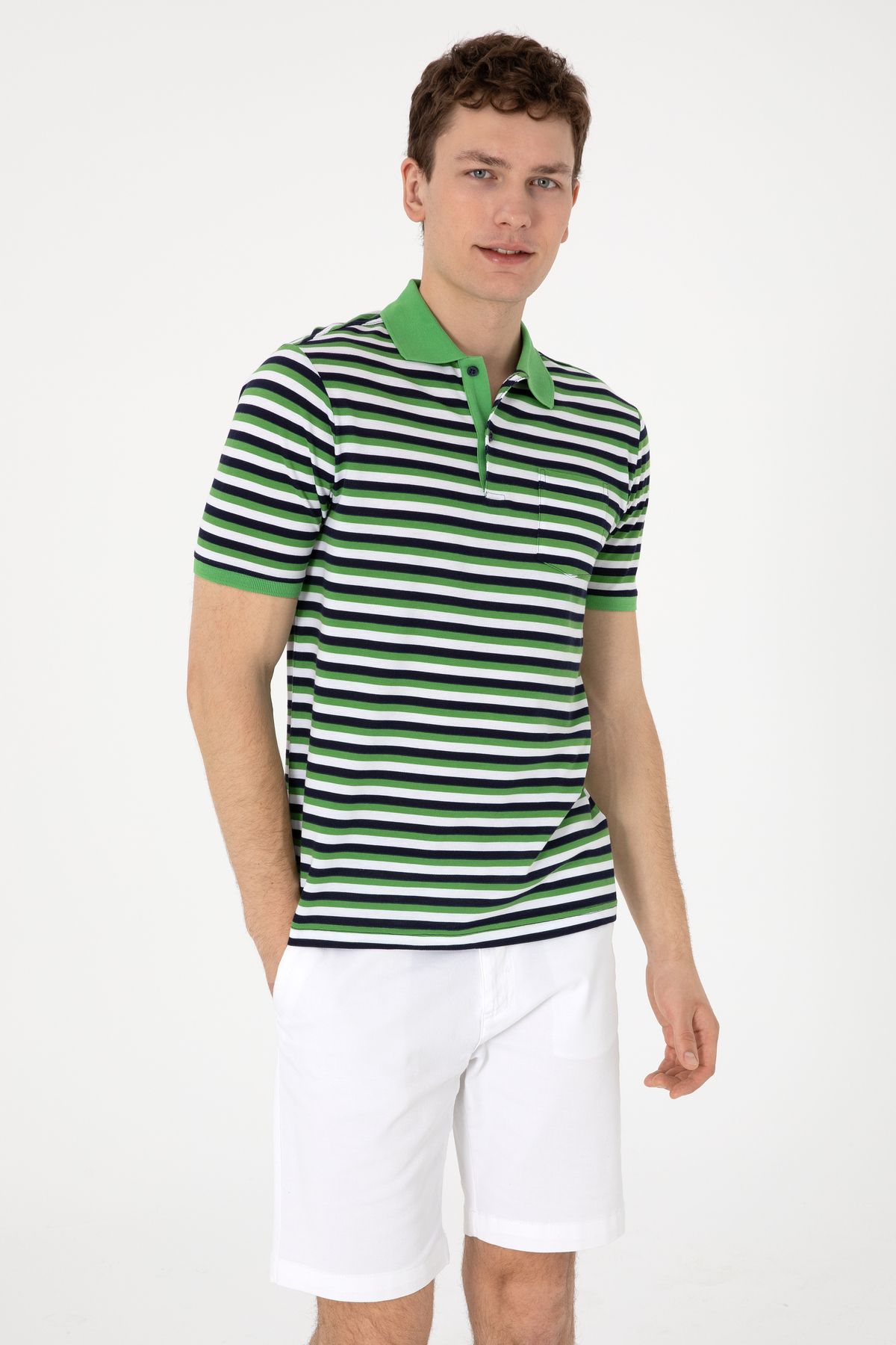 U.S. Polo Assn. Erkek Yeşil Tişört 50306794-VR054
