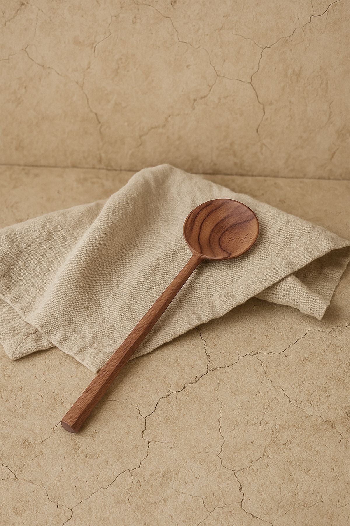 Barine Teak Ahşap Servis Kaşığı 28x6 cm