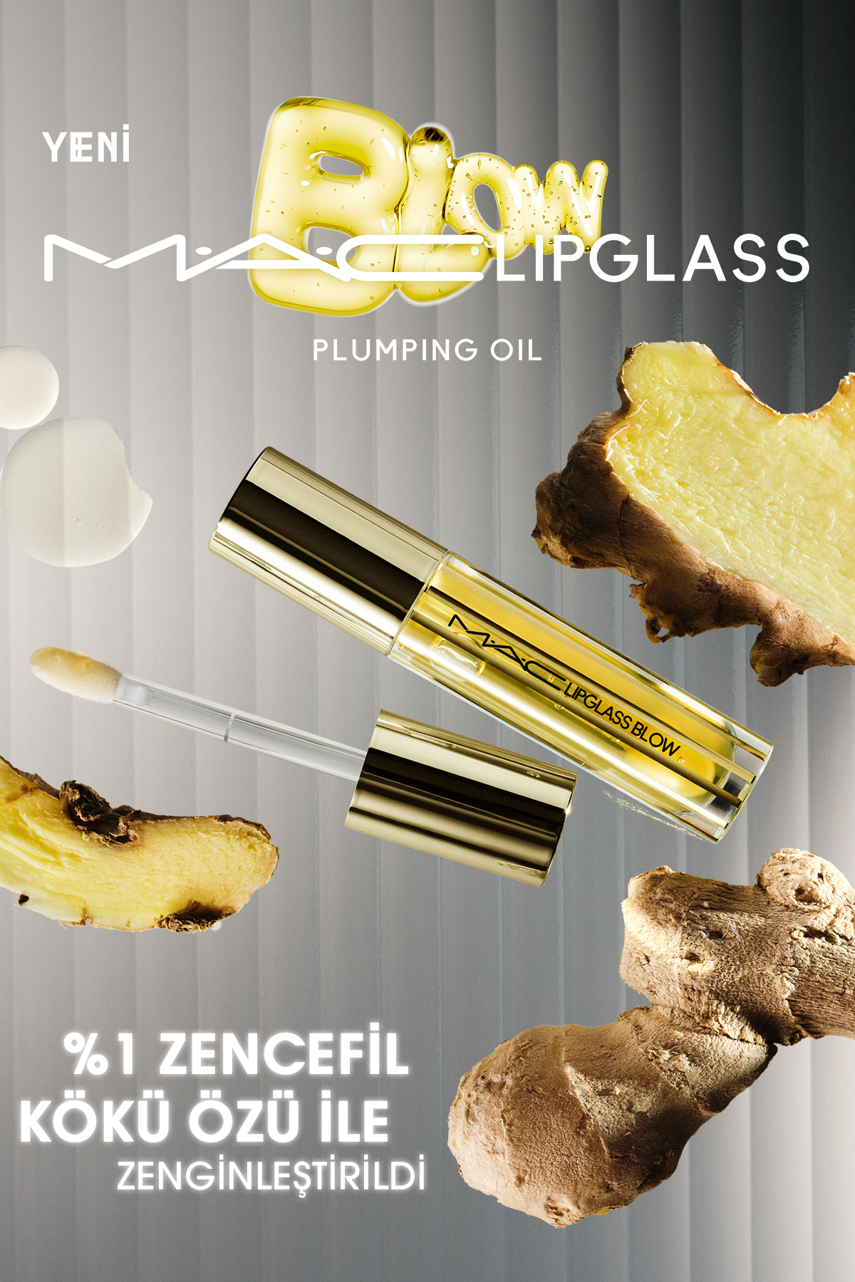 Mac Lipglass Blow Plumping Oil Dolgunlaştırıcı Dudak Yağı - GINGER