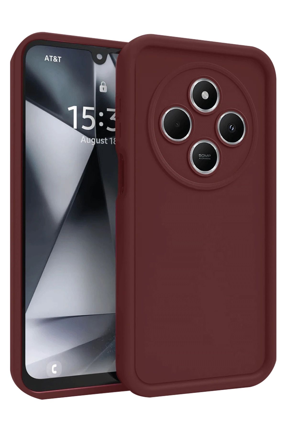 NewFace Xiaomi Redmi 14C Kılıf Viera Silikon - Bordo MRAYD