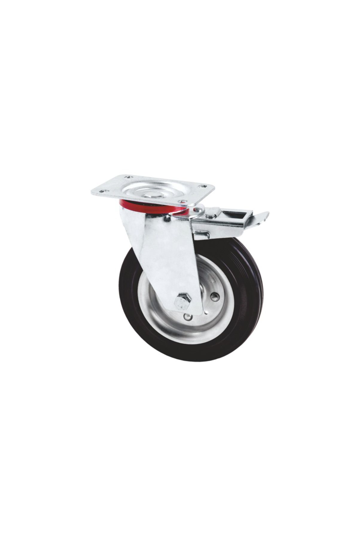 flores Roata Pentru Carucior Rotativa, Cu Frana, 125 Mm - One Size