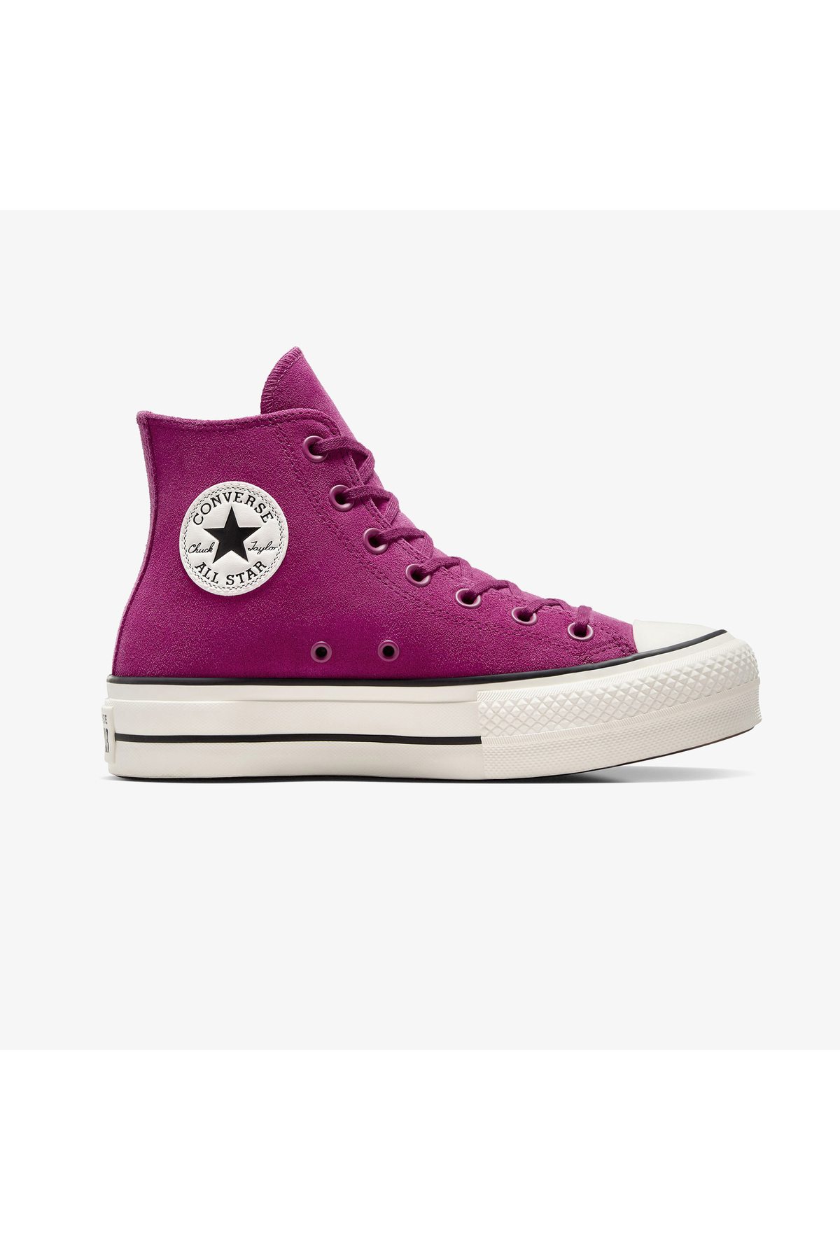 1_org_zoom اسنیکر چرمی پلتفرم جیر بنفش یونیسکس All Star لیفت Chuck Taylor Converse کانورس اورجینال - تصویر 1