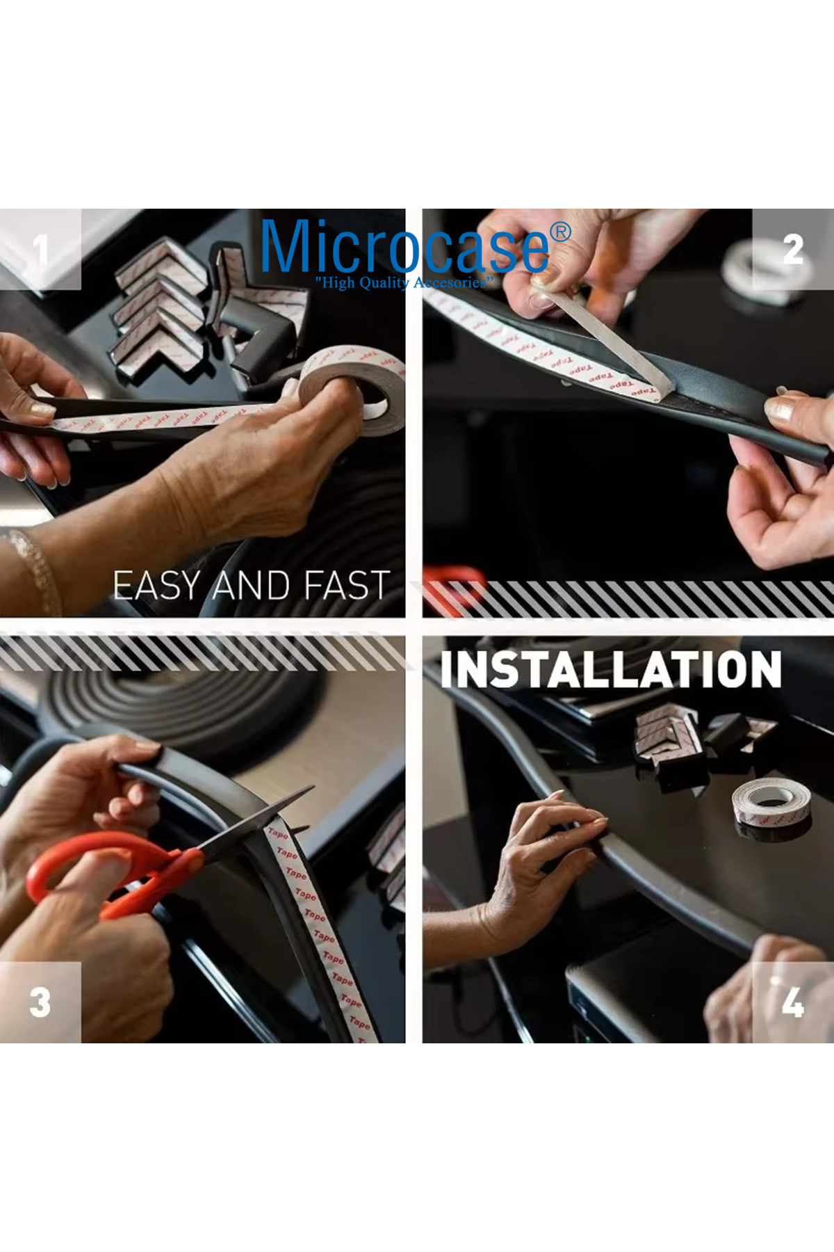 Microcase Sarmal Sünger Bebek ve Çocuk Köşe Kenar Koruyucu Kesilebilir 200 cm - AL5236 fotoğrafı 6 (önizleme)