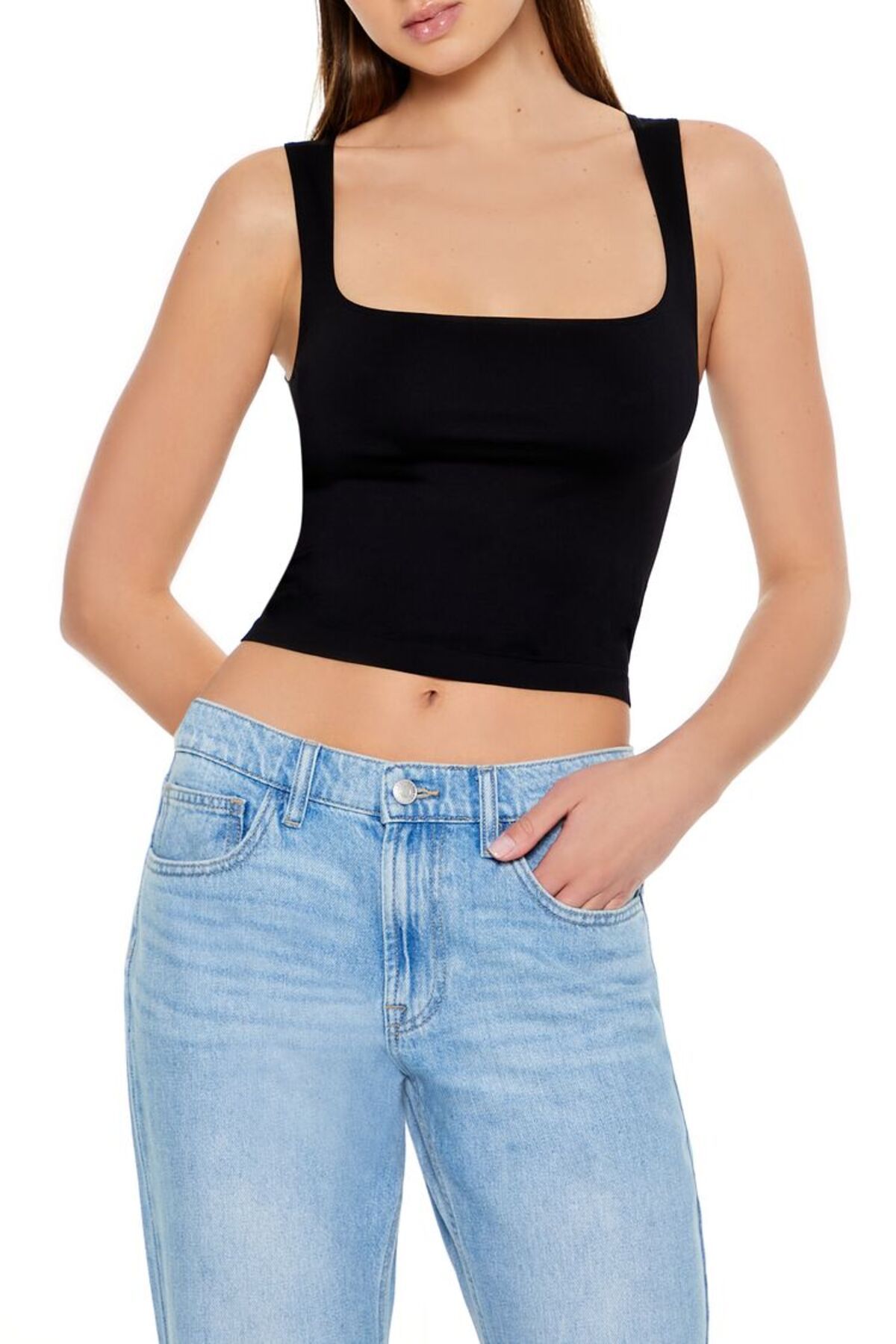 Forever 21 Dikişsiz Crop Atlet