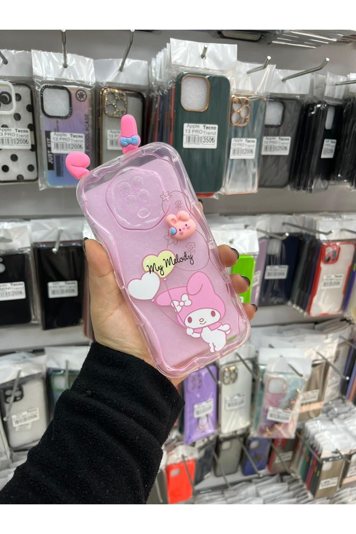 TECNOTREND Xiaomi Redmi Note 9 Pro 3D Desenli Kromi silikon kılıf