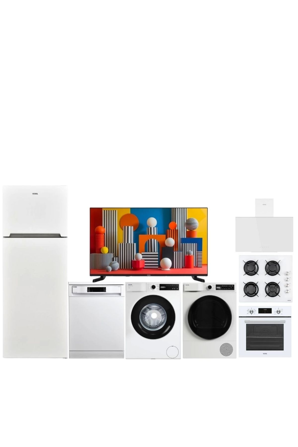 Vestel Geniş Evim Beyaz Eşya Çeyiz Paketi