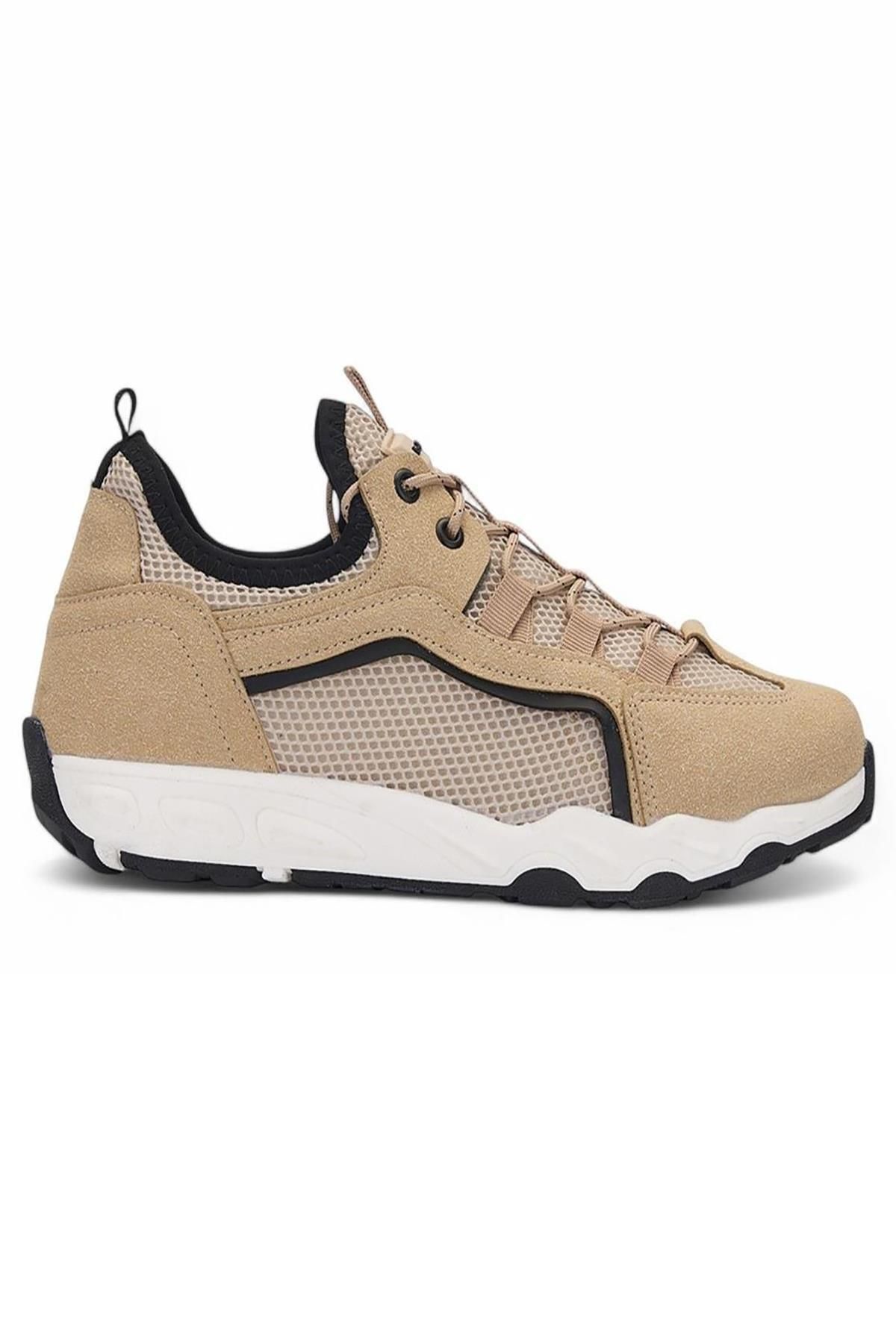 Celira Glc Bej Erkek Fileli Sneaker Spor Ayakkabı