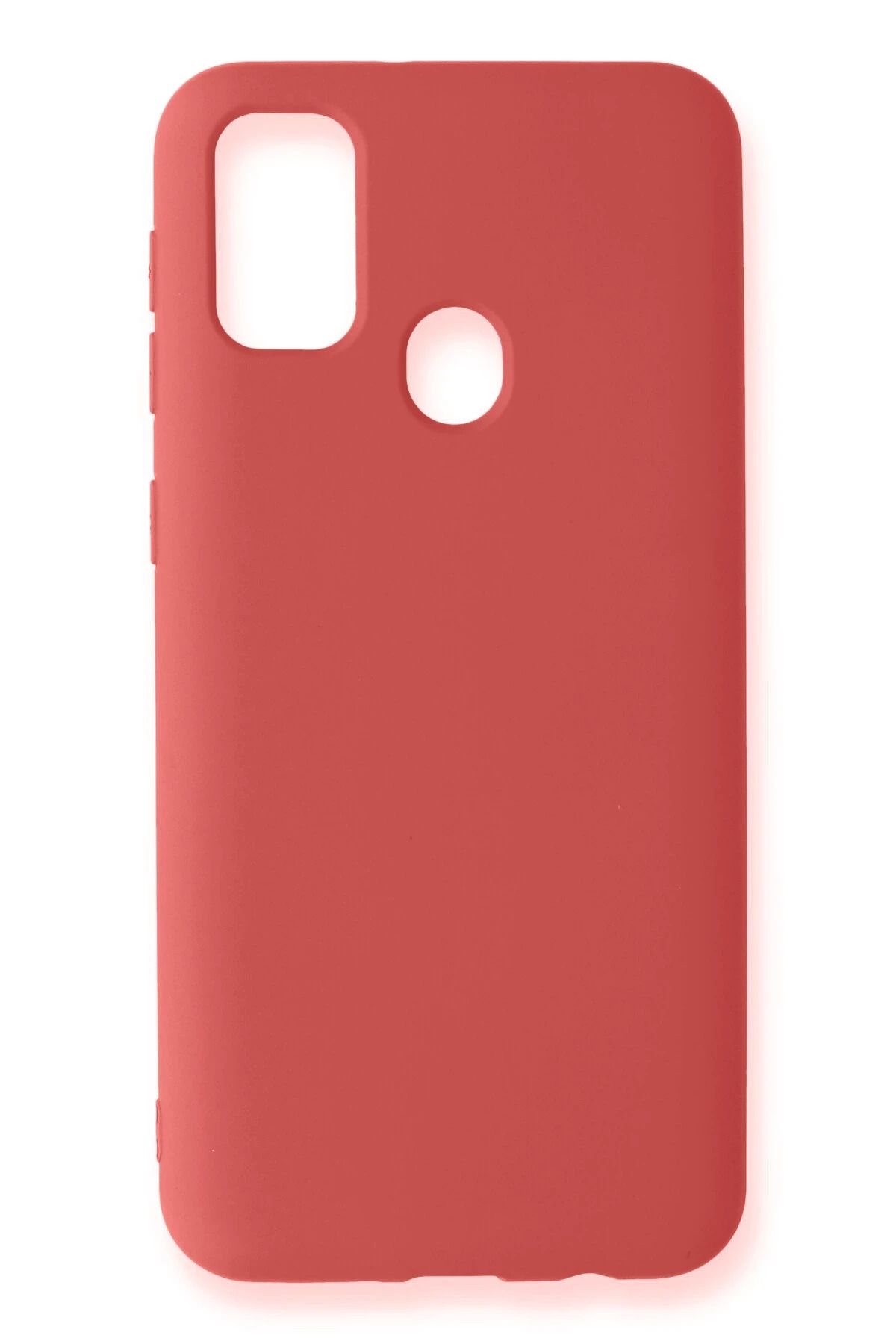 NewFace Samsung Galaxy M31 Kılıf Nano içi Kadife Silikon - Kiremit YNSMR