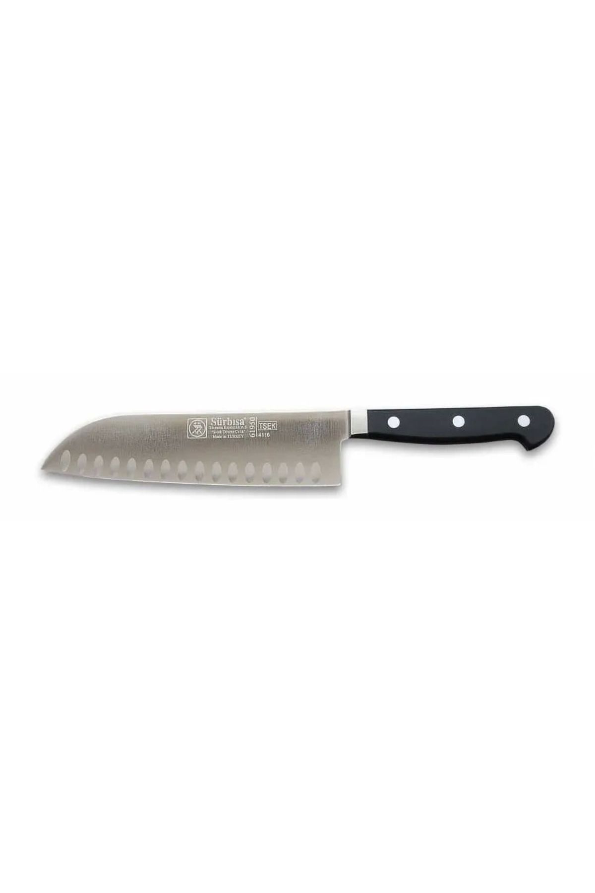 Esrion 61950 - Sıcak Dövme Oluklu Santoku Şef Bıçağı 18 Cm