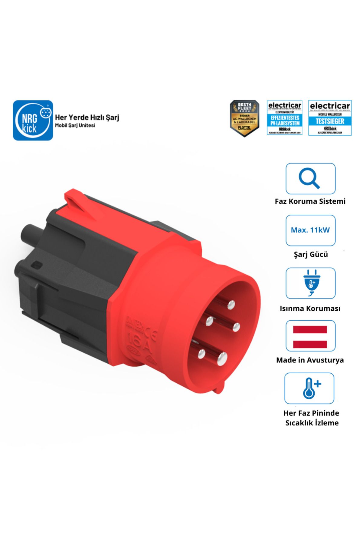 NRGkick 380 Volt 16A 5 Kutuplu 11kW