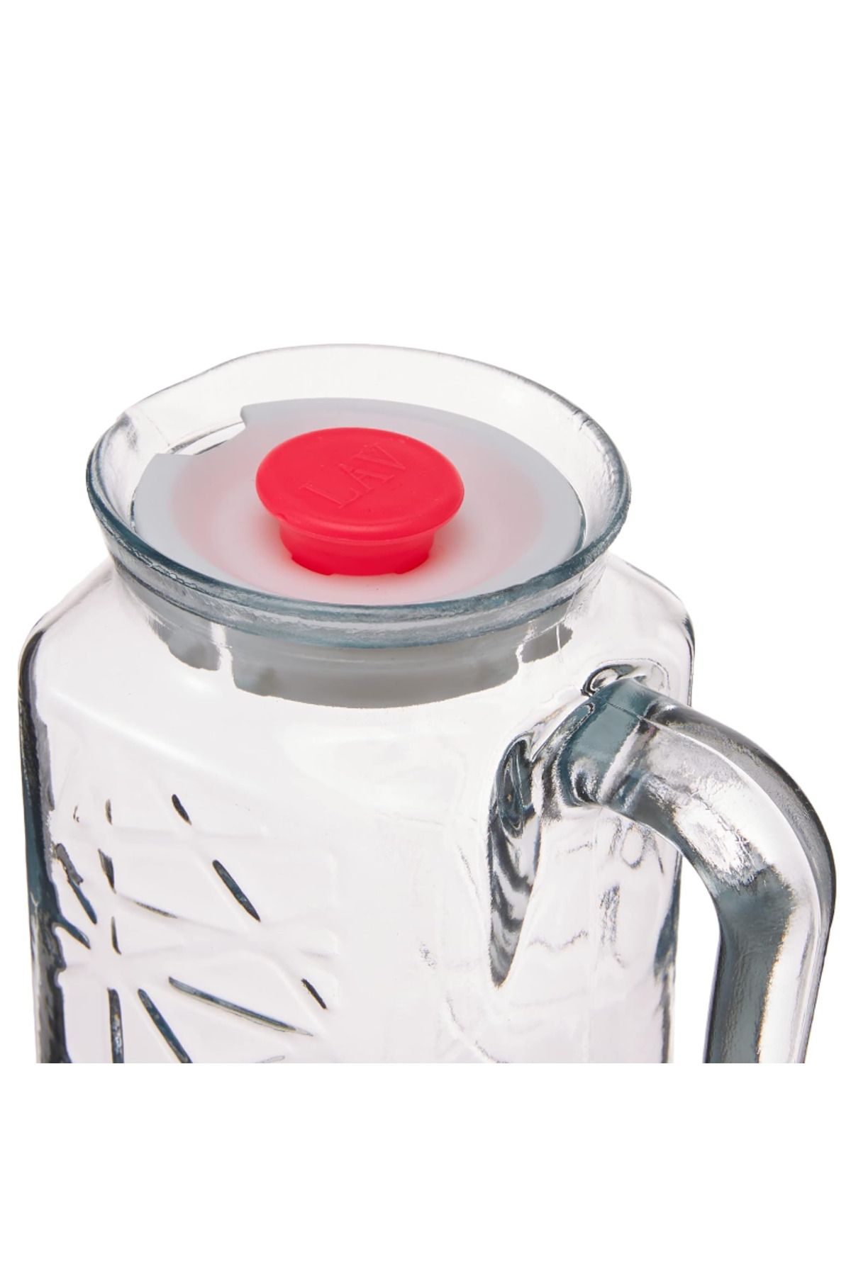 Herum-Set de recipiente pentru servirea băuturilor și a paharelor, Transparent, 1 recipient 1,2 l, 6 pahare 200 ml 2