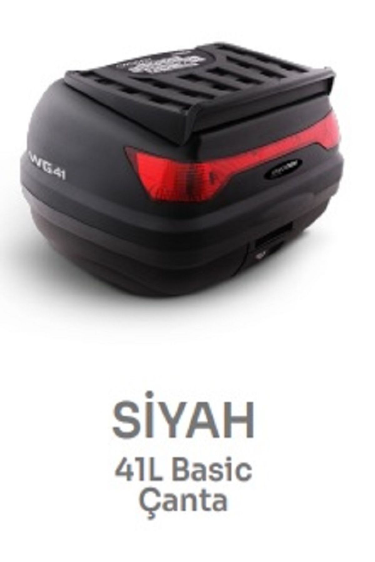 WOGEN BERMOT WOGEN KUBA CG50 PRO NEW 41 LİTRE MOTOSİKLET ARKA ÇANTA ÜST BAGAJ BASİC SİYAH