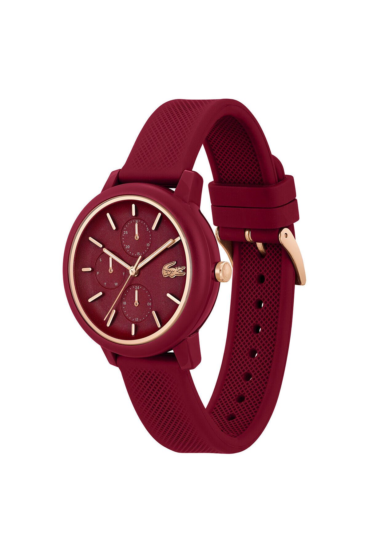 ساعت قرمز زنانه مچی LAC2001328 اورجینال Lacoste