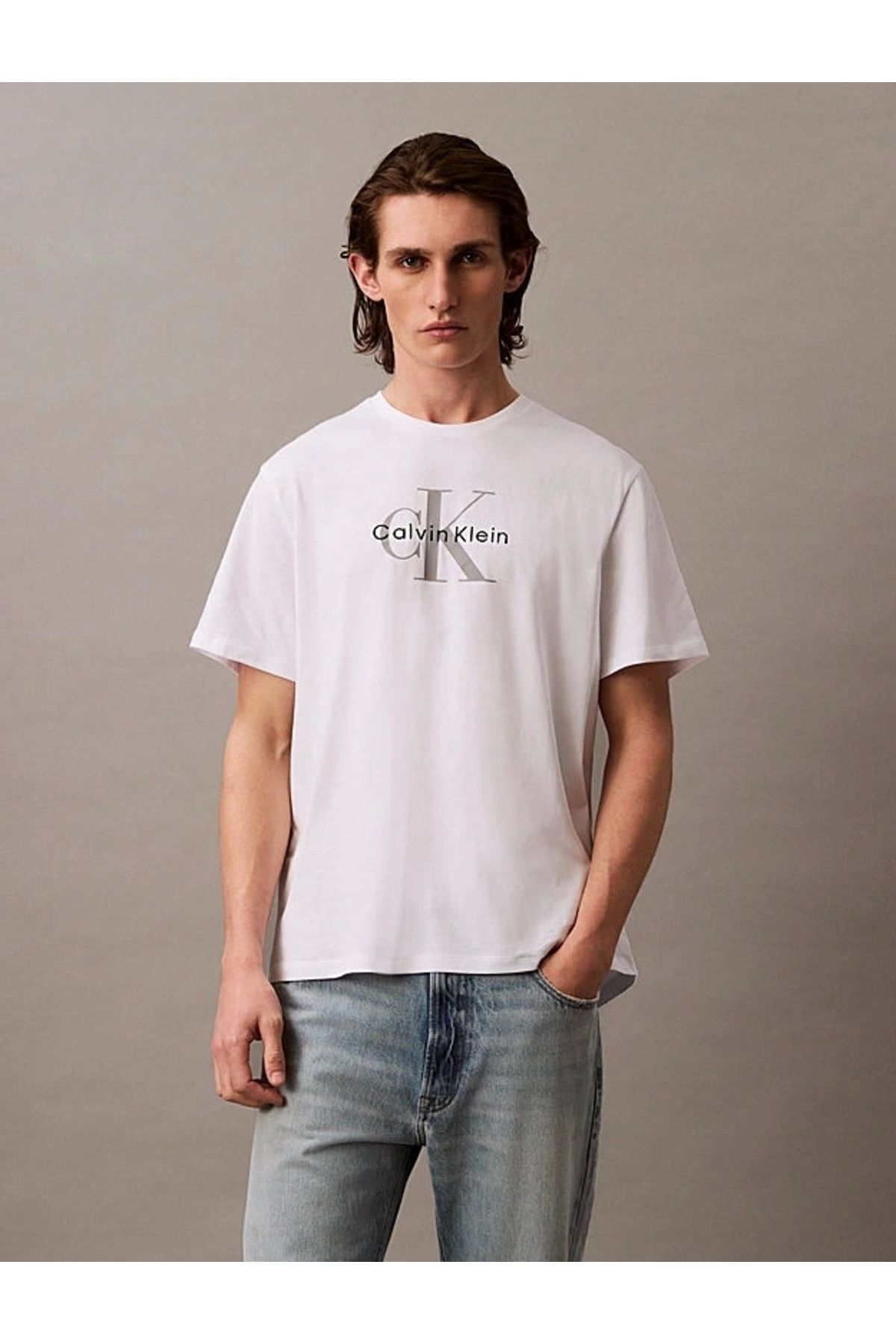 CK Jeans Graphic Tees Erkek T-shirt LV04RB862G-YAA