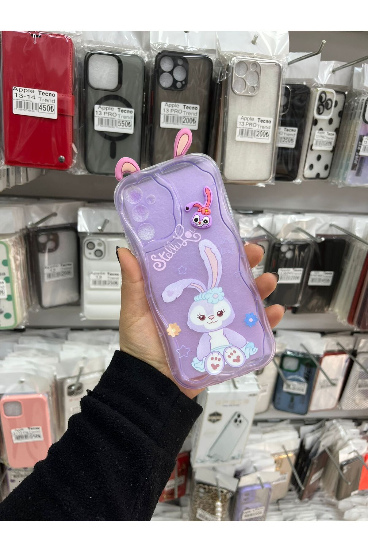 TECNOTREND Galaxy A14 3D Desenli Kromi silikon kılıf