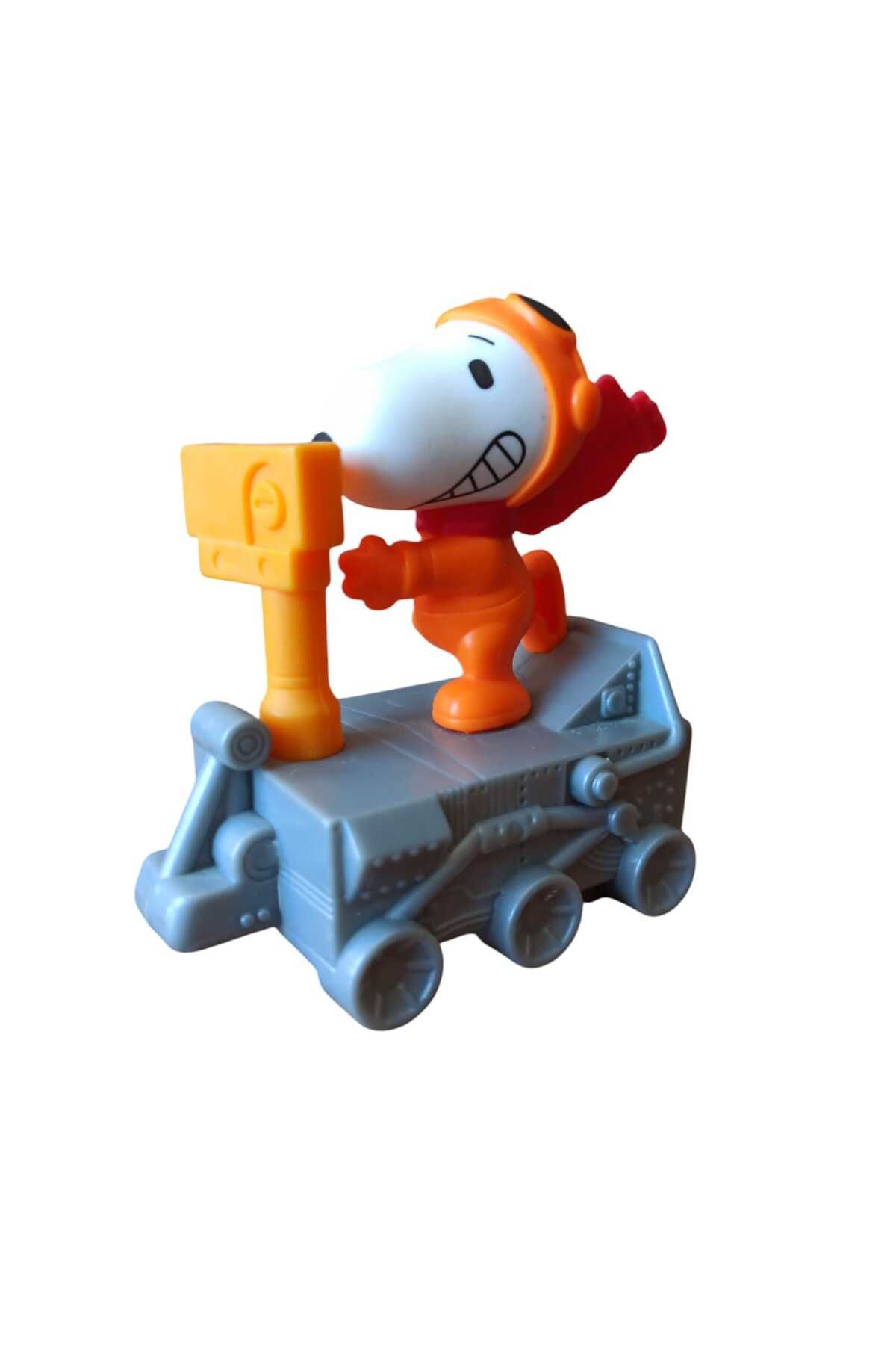 Hureggo vintage snoopy mars aracında orijinal figür oyuncak & 8 cm