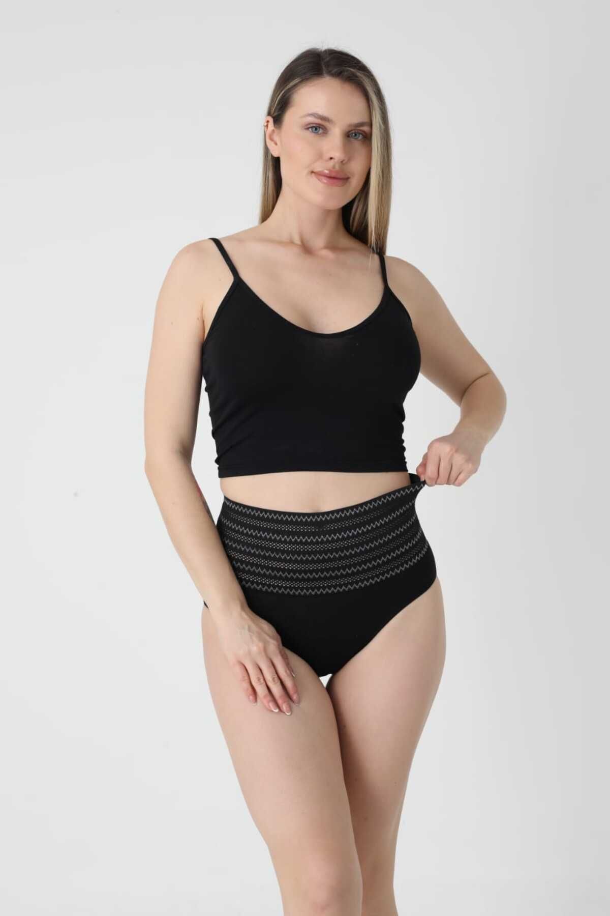 AVESŞENER korse bikini penye slip bel göbek toparlayıcı korse