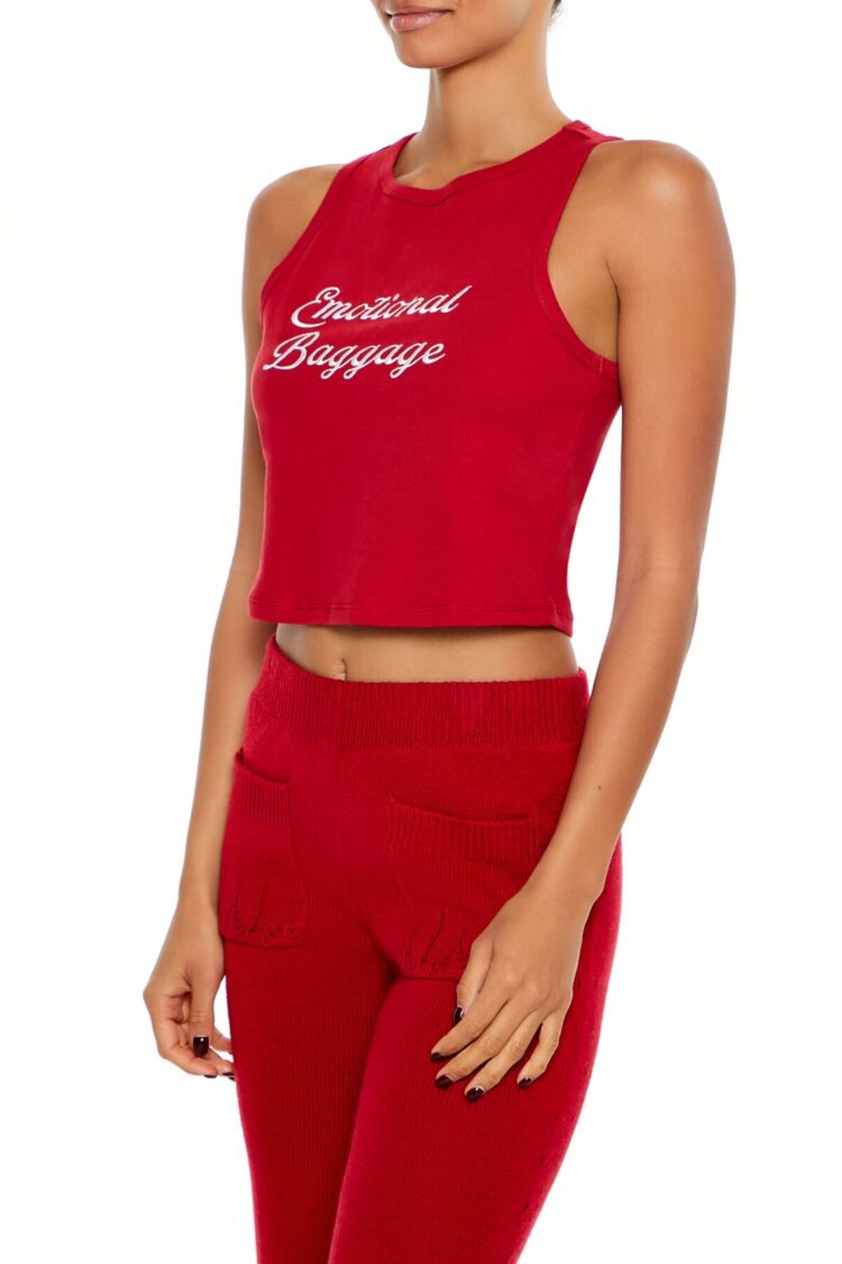 Forever 21 Emotional Baggage Baskılı Atlet