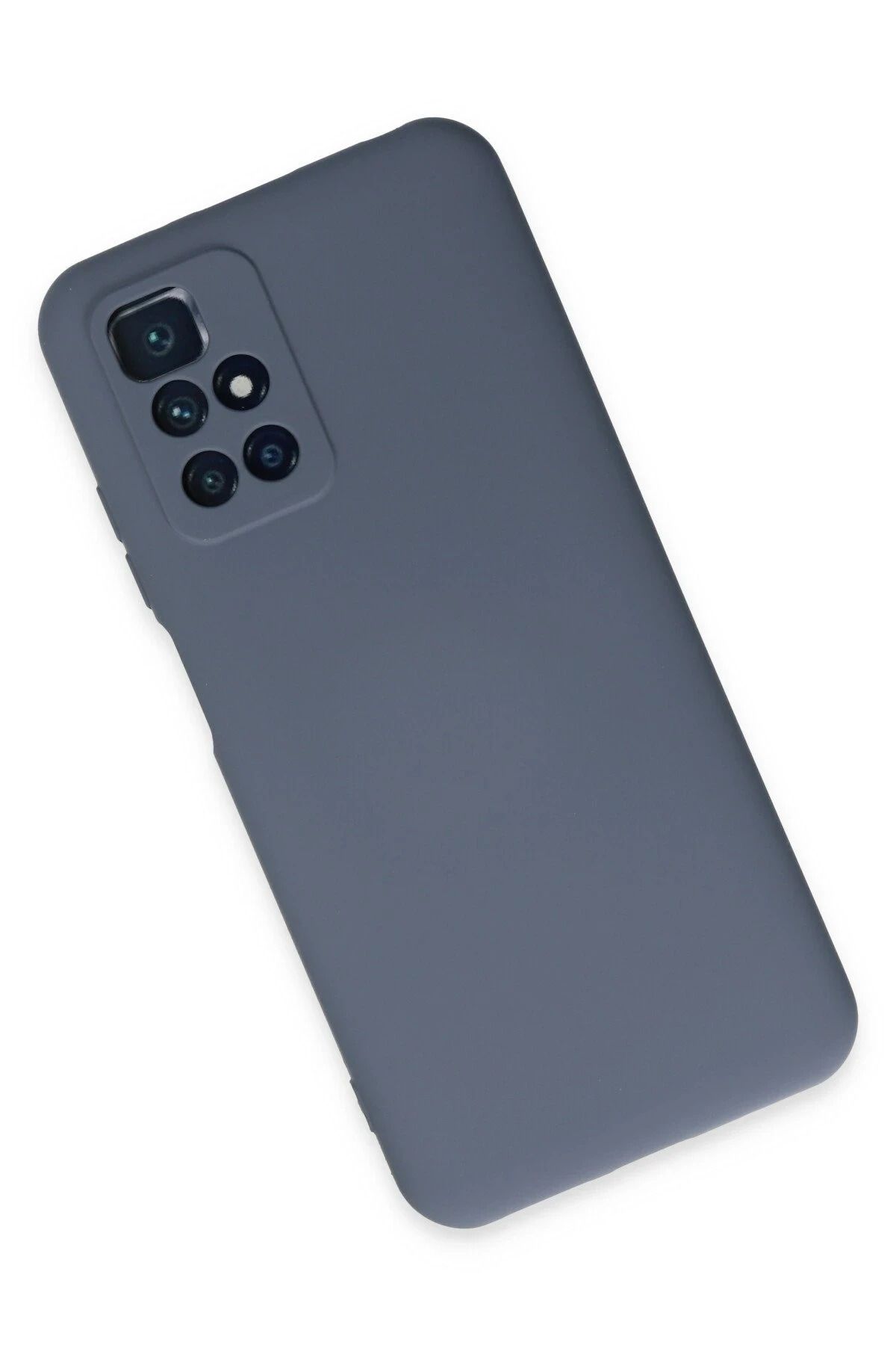 NewFace Xiaomi Redmi 10 2022 Kılıf Nano içi Kadife Silikon - Gri uyumlu