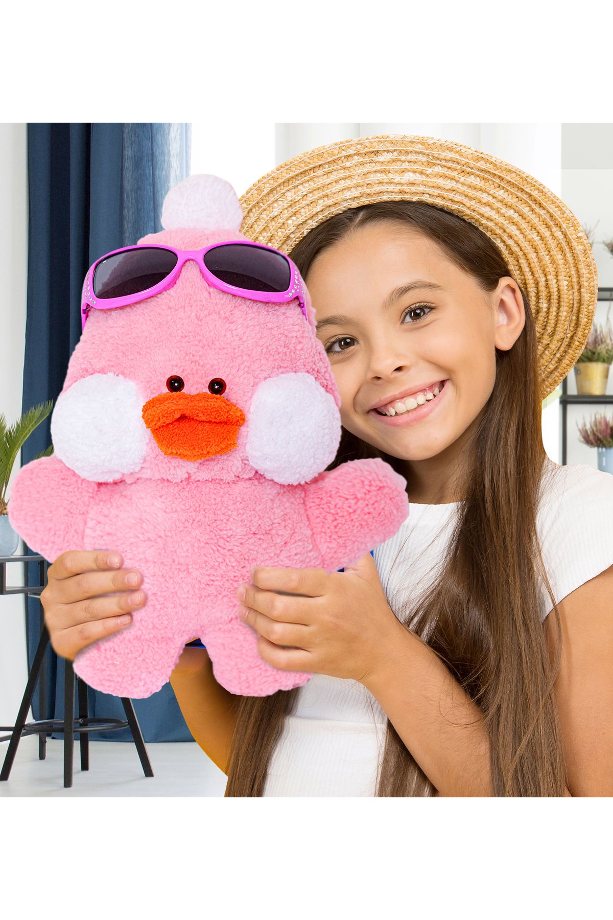 Özgüner Oyuncak Gözlüklü Lali Civciv Peluş 40 cm – Çocuklar İçin Şirin Oyuncak