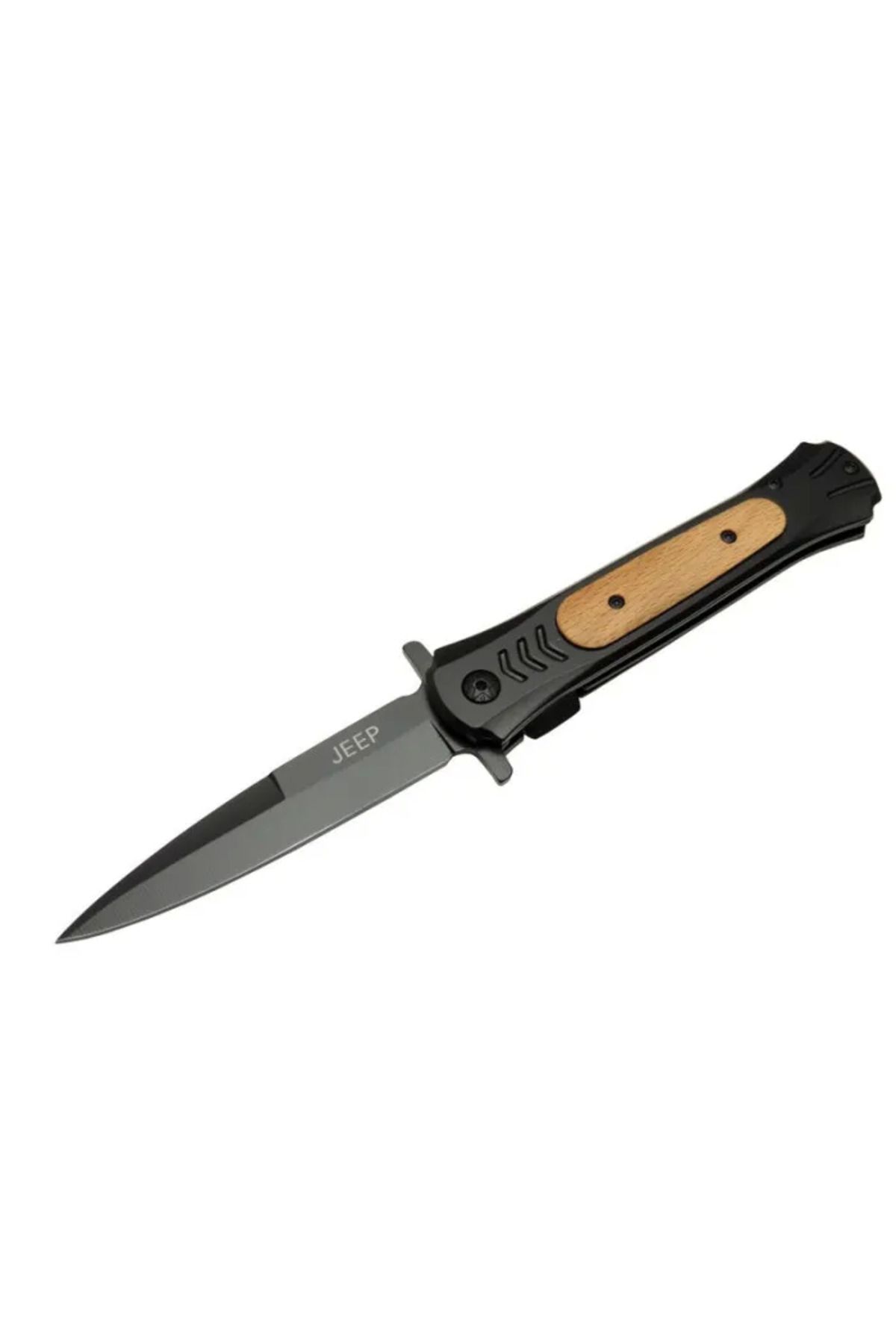 gizmurstore Çakı Black 22 Cm Yarı Otomatik Kemerlikli - GMS8932-6783
