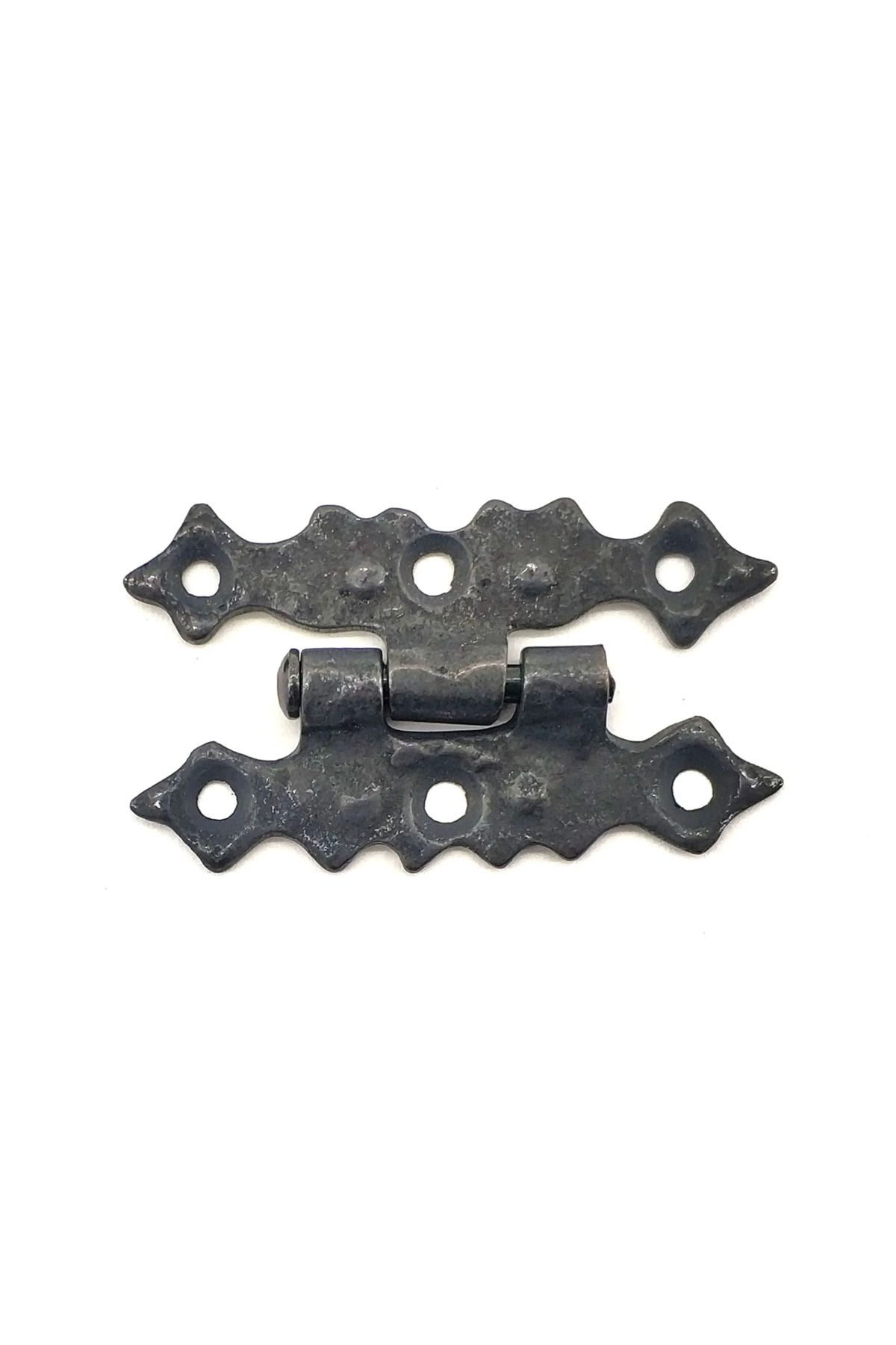 ETC Antika Tarz Dekoratif Pirinç Yıldız Menteşe - 63x36 Mm Oksit - ETC3868-1006