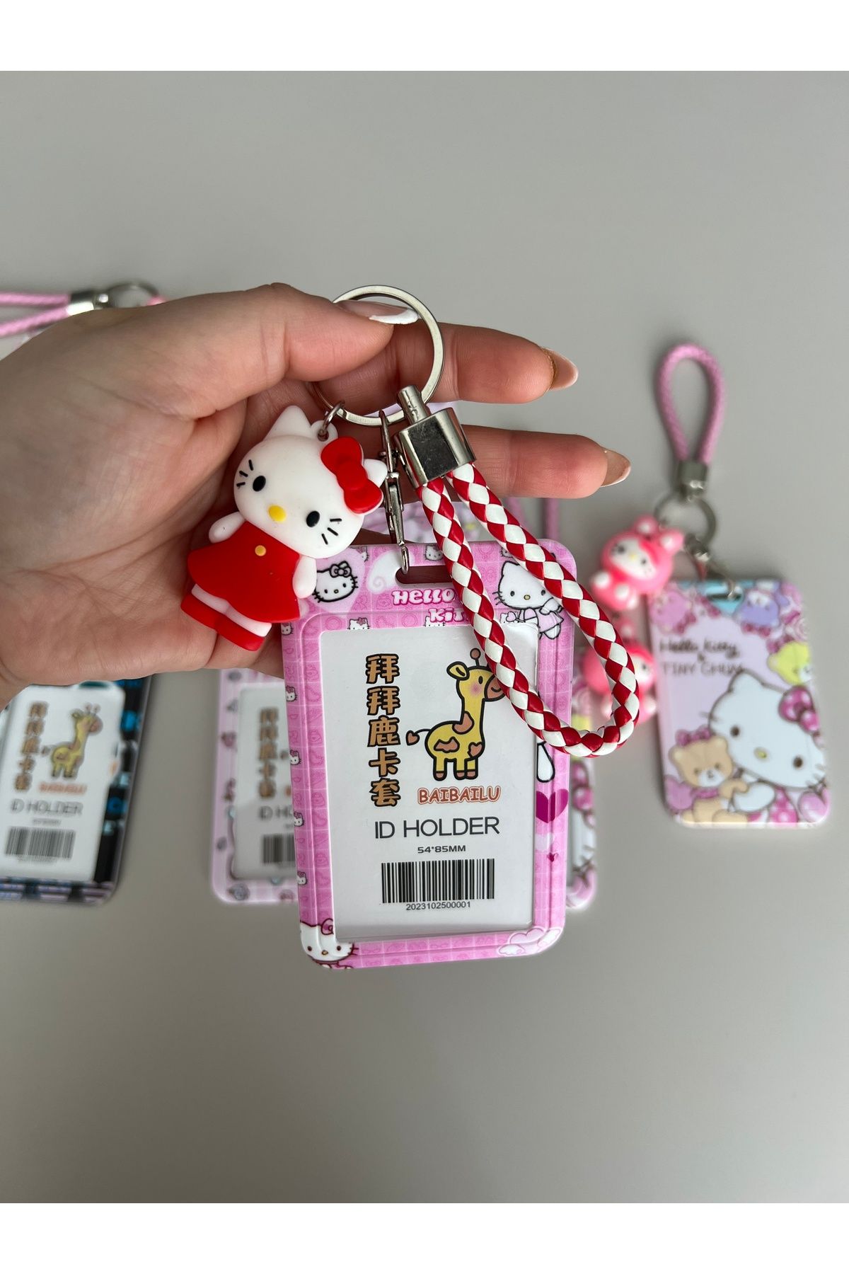 mihi hediyelik Hello Kitty Silikon Anahtarlık Kartlık