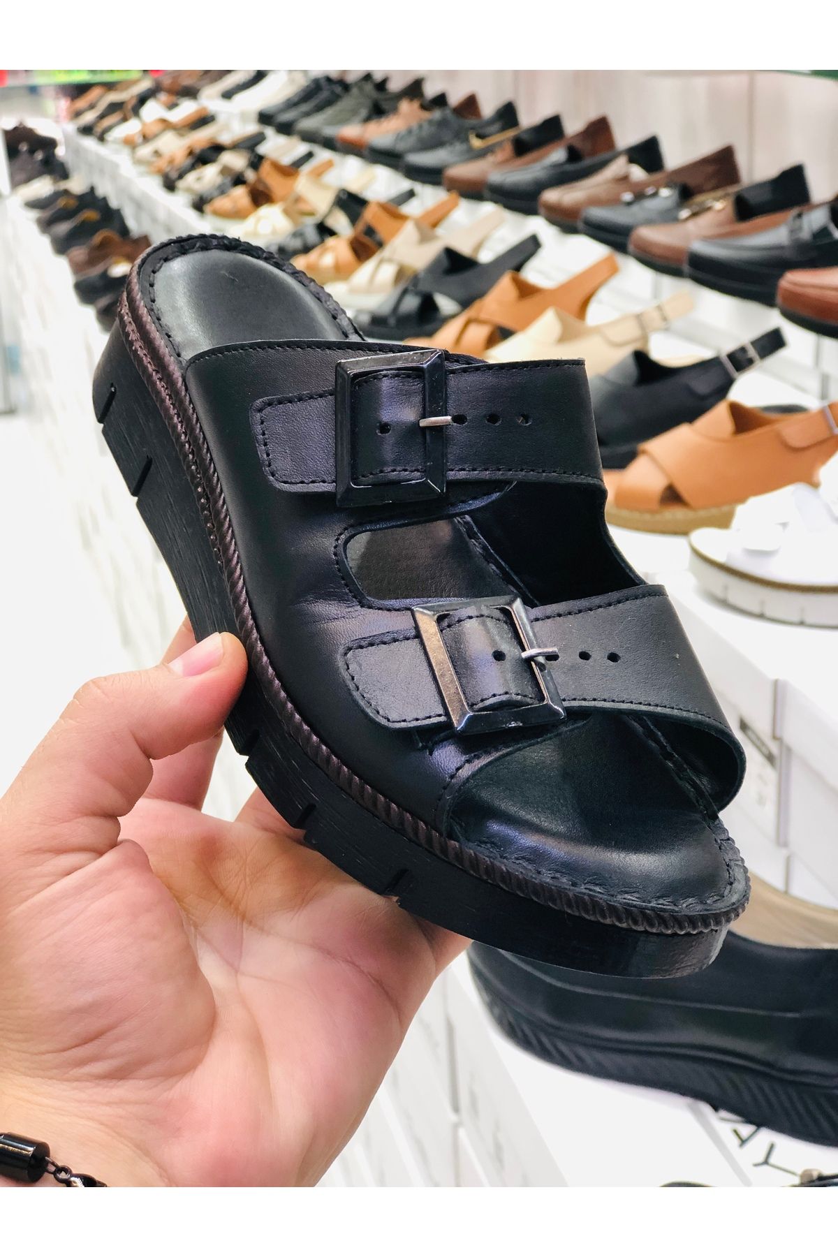 KUBİLAY Hakiki Deri Kadın Sandalet