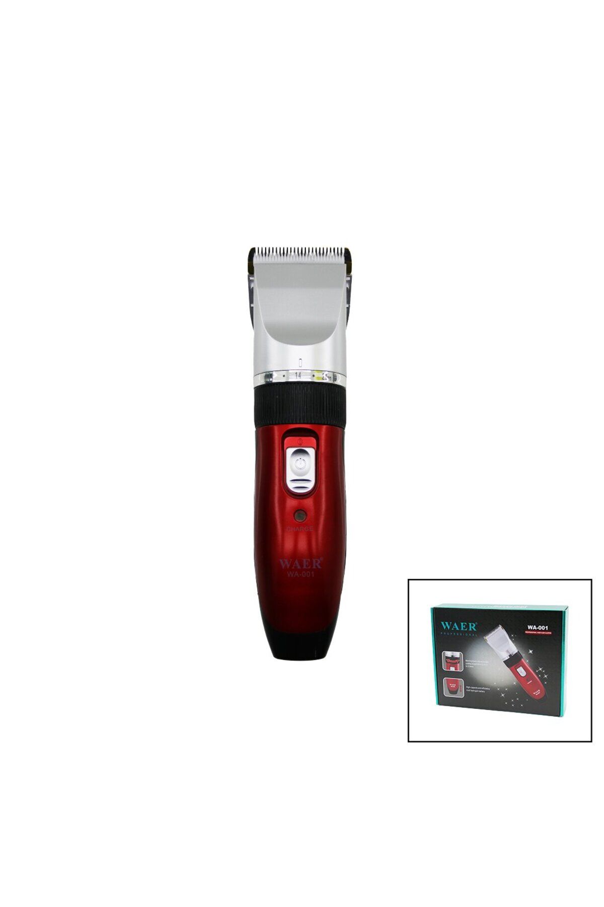 gizmurstore WAER WA-001 SAÇ SAKAL KESME TRAŞ MAKİNESİ ÇİFT BATARYAFİŞ ŞARJLIKESİM AYAR - GMS5241-3814