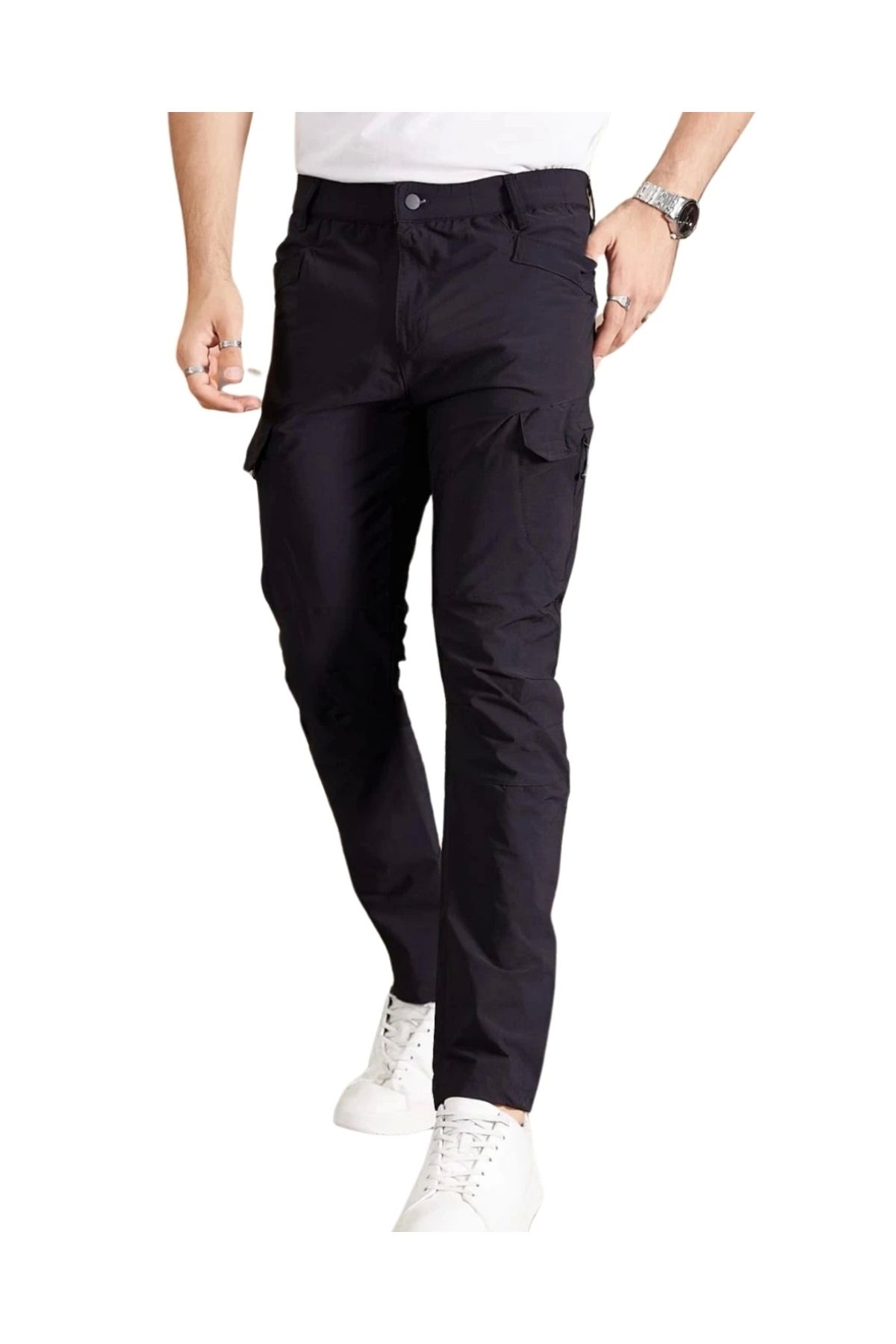 Bast10 Likralı Yazlık Çok Cepli Unisex Kadın Erkek Taktik Pantolon