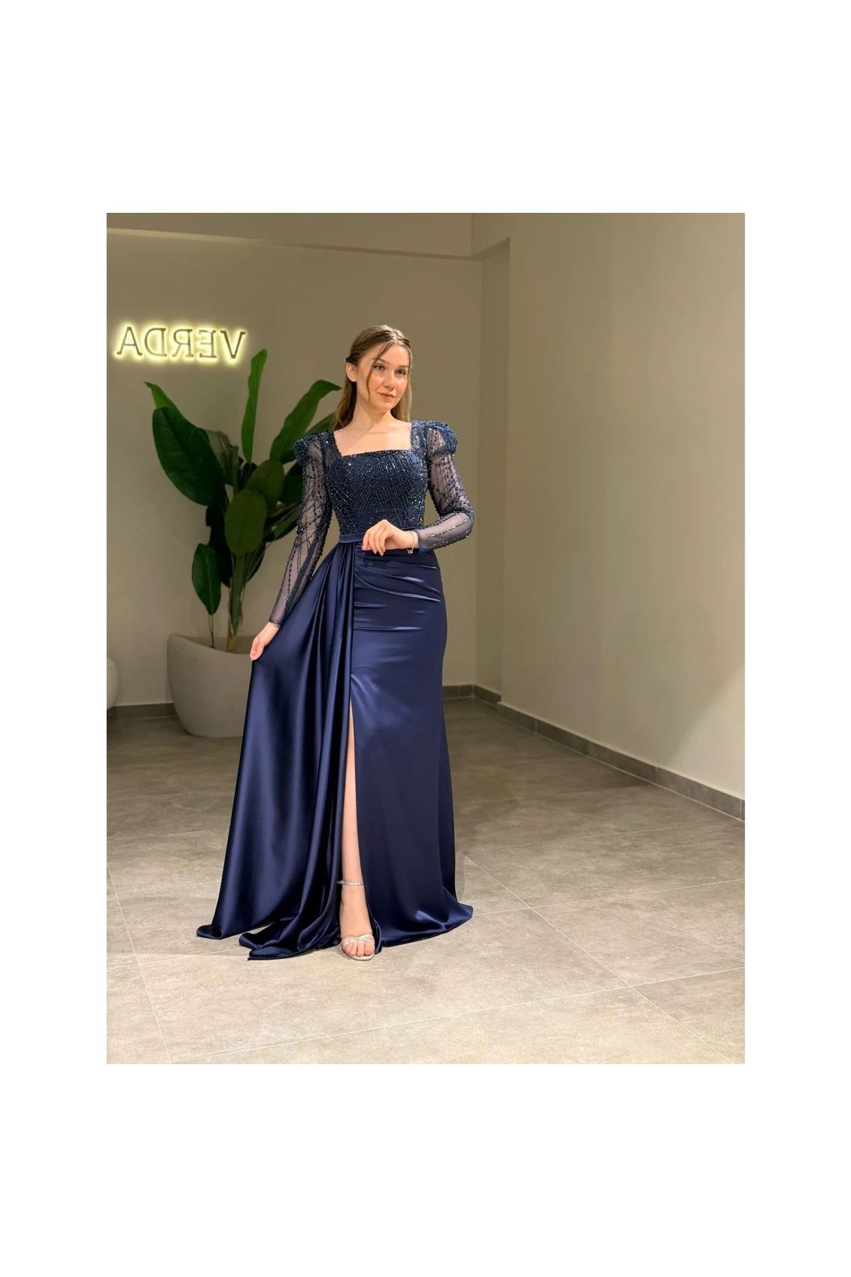 Verda Moda YENİ VERDA MODA KADIN VEFA ABİYE ELBİSE VEFA
