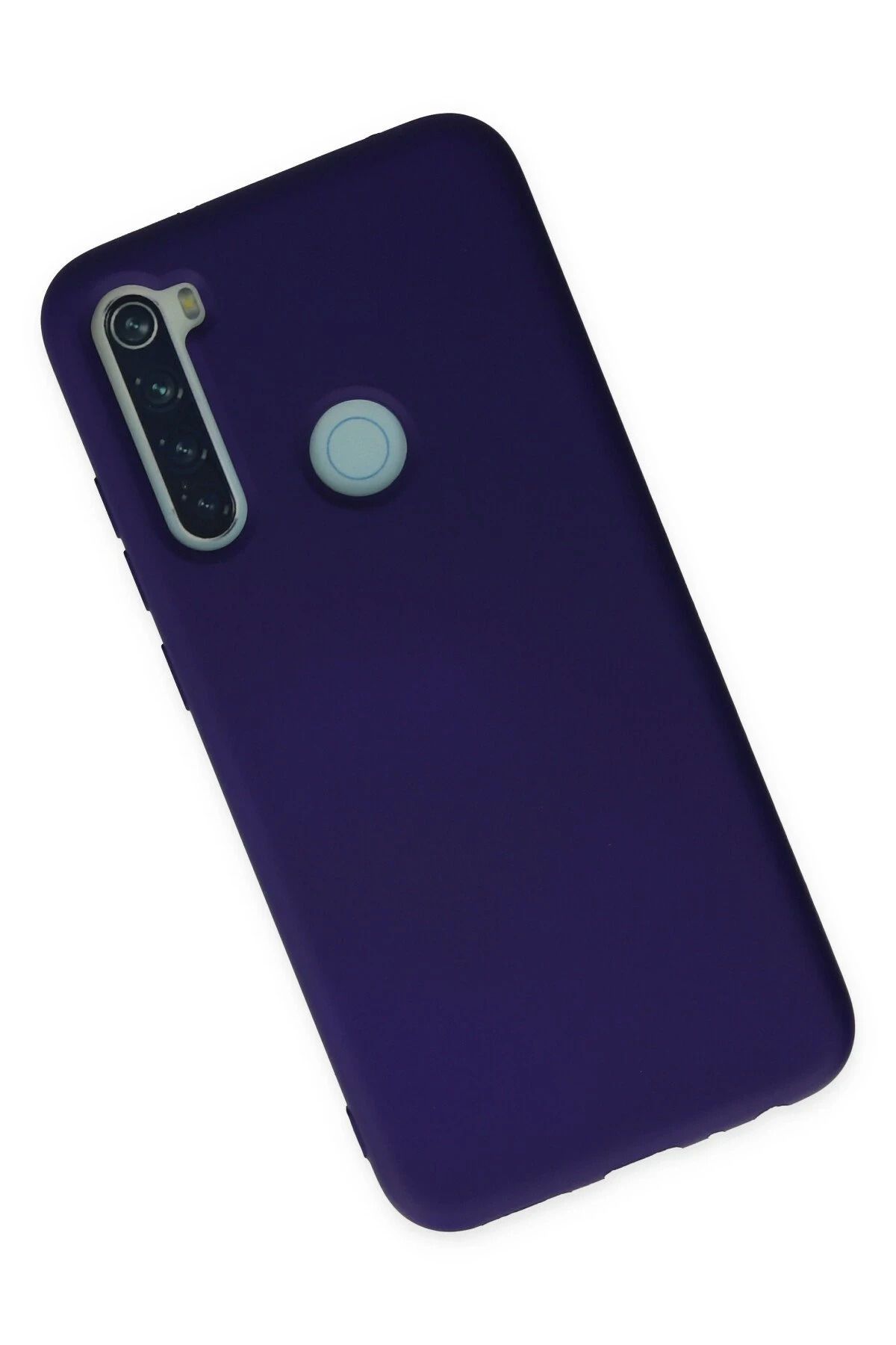 NewFace Xiaomi Redmi Note 8 Kılıf Nano içi Kadife Silikon - Mor MRAYD