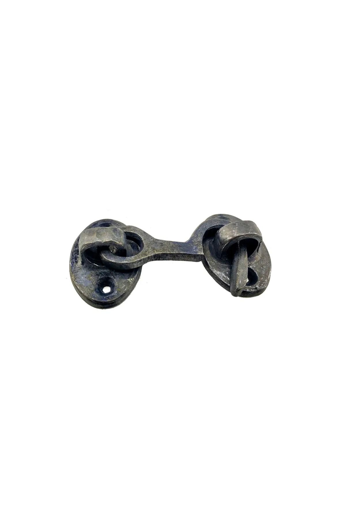 ETC Antika Tarz Dekoratif Pirinç Çengeli - 5cm Oksit - ETC3709-5076