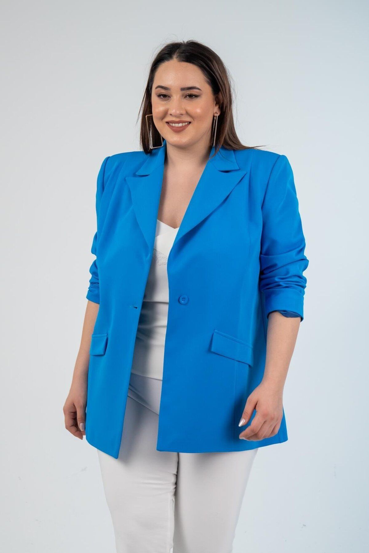 Roxxlen 1222537 Blazer Ceket Saks