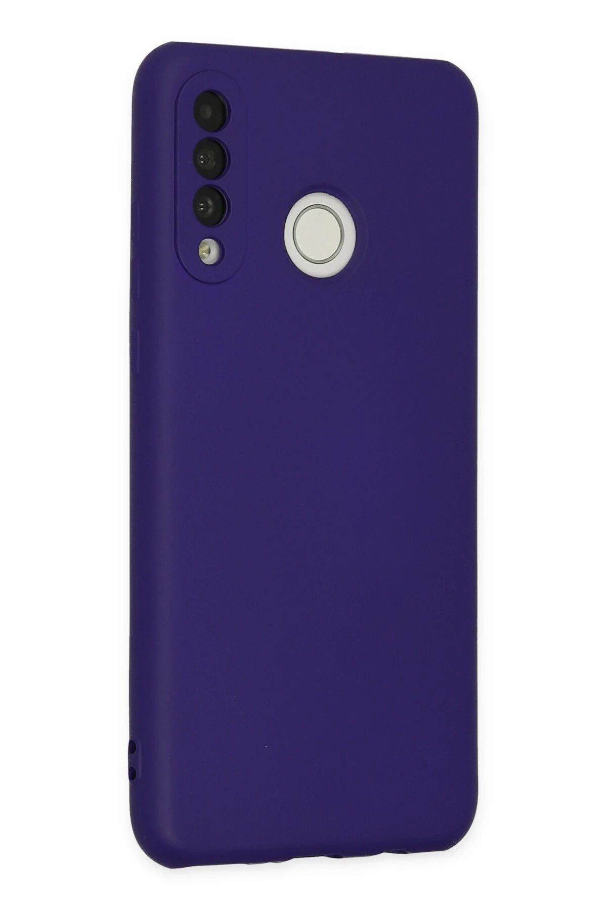 NewFace Uyumlu Huawei P30 Lite Kılıf Nano içi Kadife Silikon - Mor YKTSN