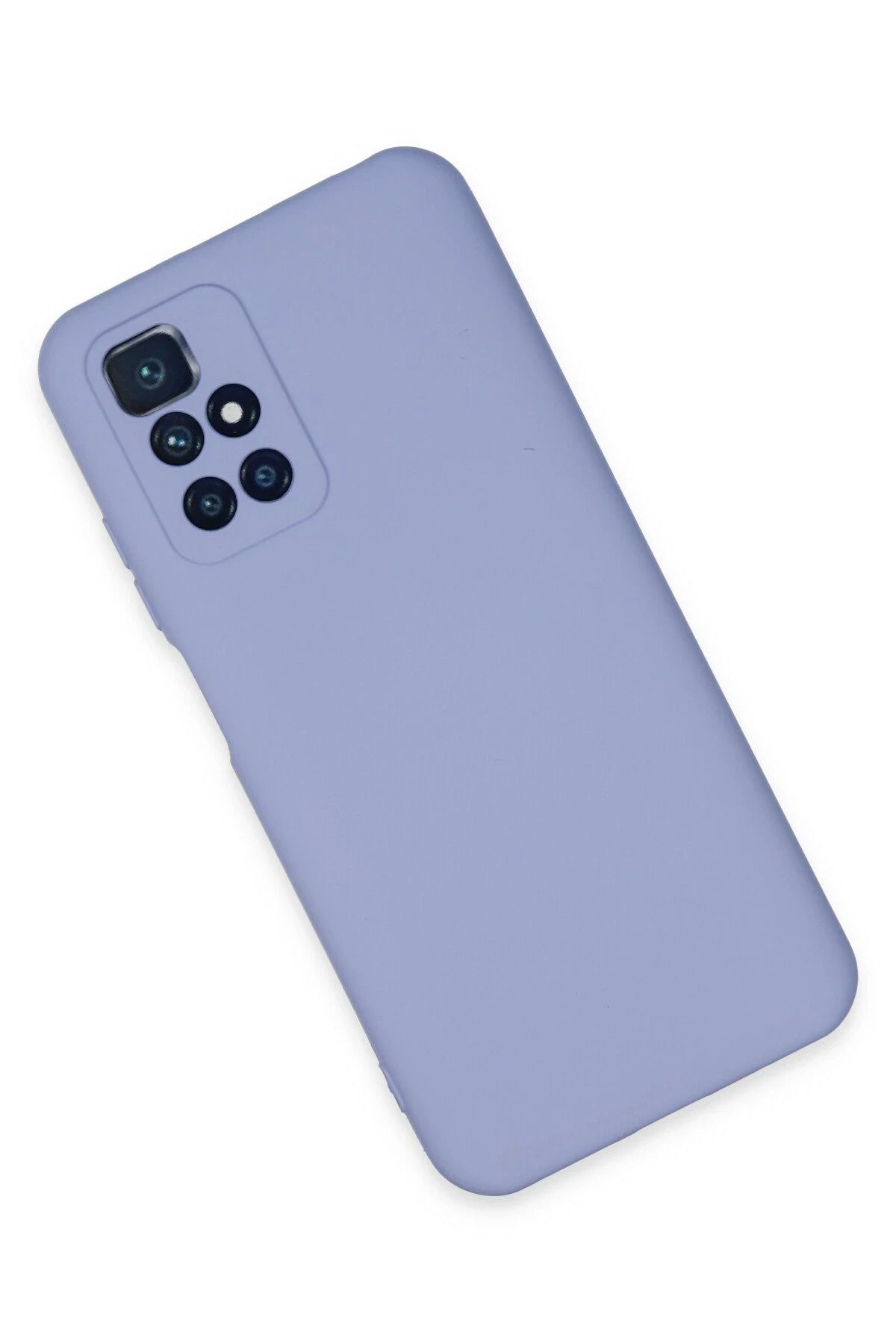 NewFace Xiaomi Redmi 10 2022 Uyumlu Kılıf Nano içi Kadife Silikon - Lila GLSTD