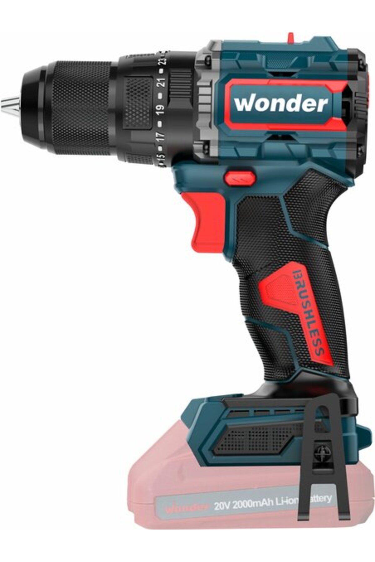 Wonder Kömürsüz Şarjlı Darbeli Matkap Li-ıon 85nm 20 V Aküsüz