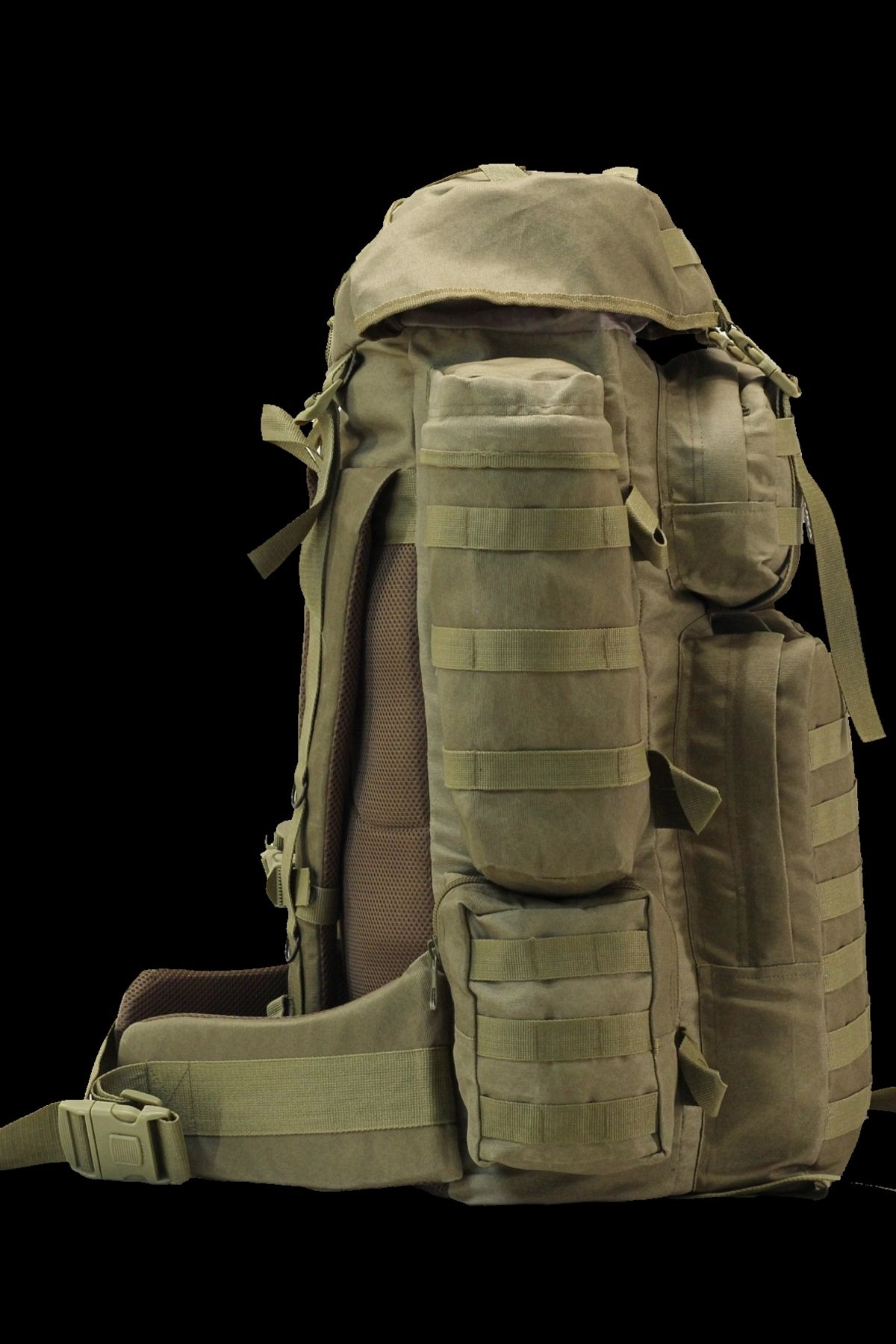 Astüm Askeri Malzeme Hunter Operasyon Dağcı Çantası Cordura Kumaş 120 Litre Bej