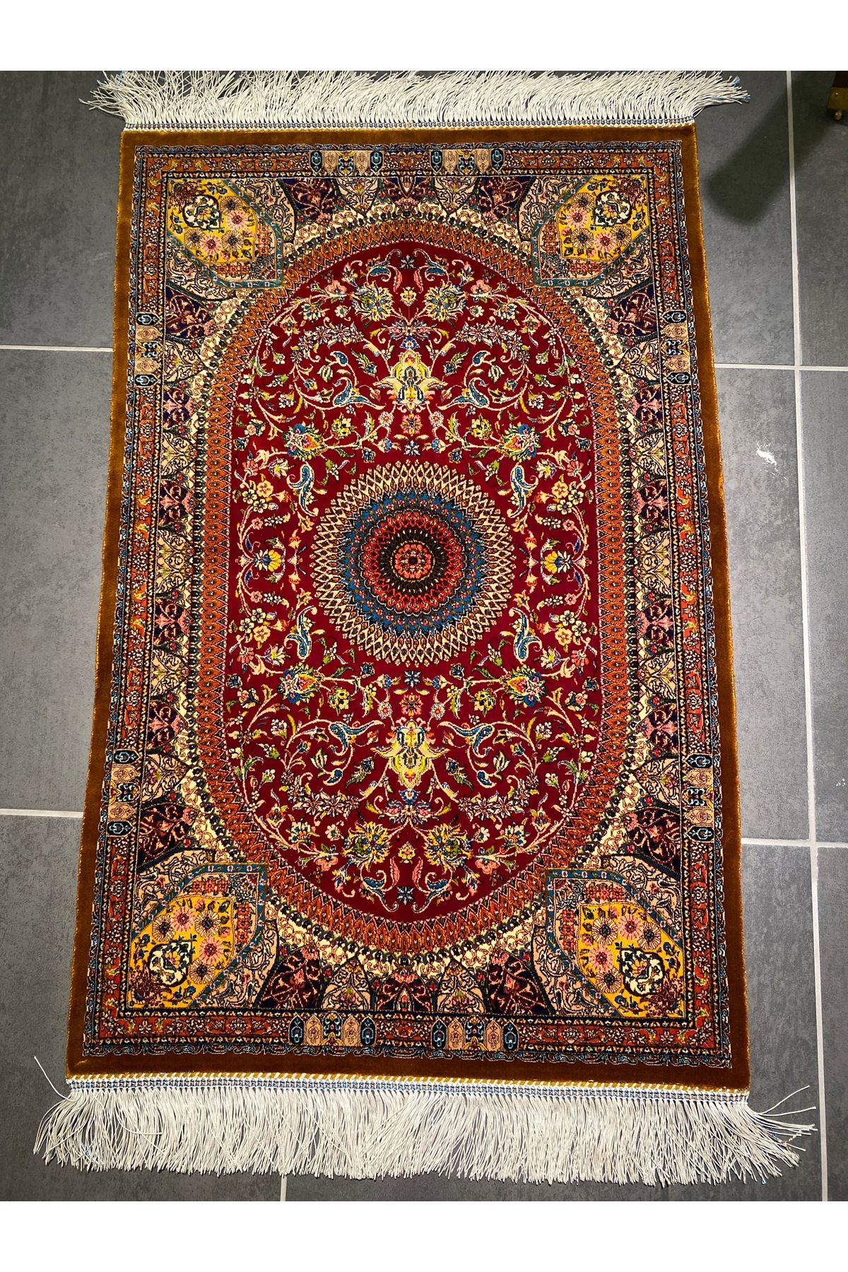 HSD Saf ipek iran halı 60x90
