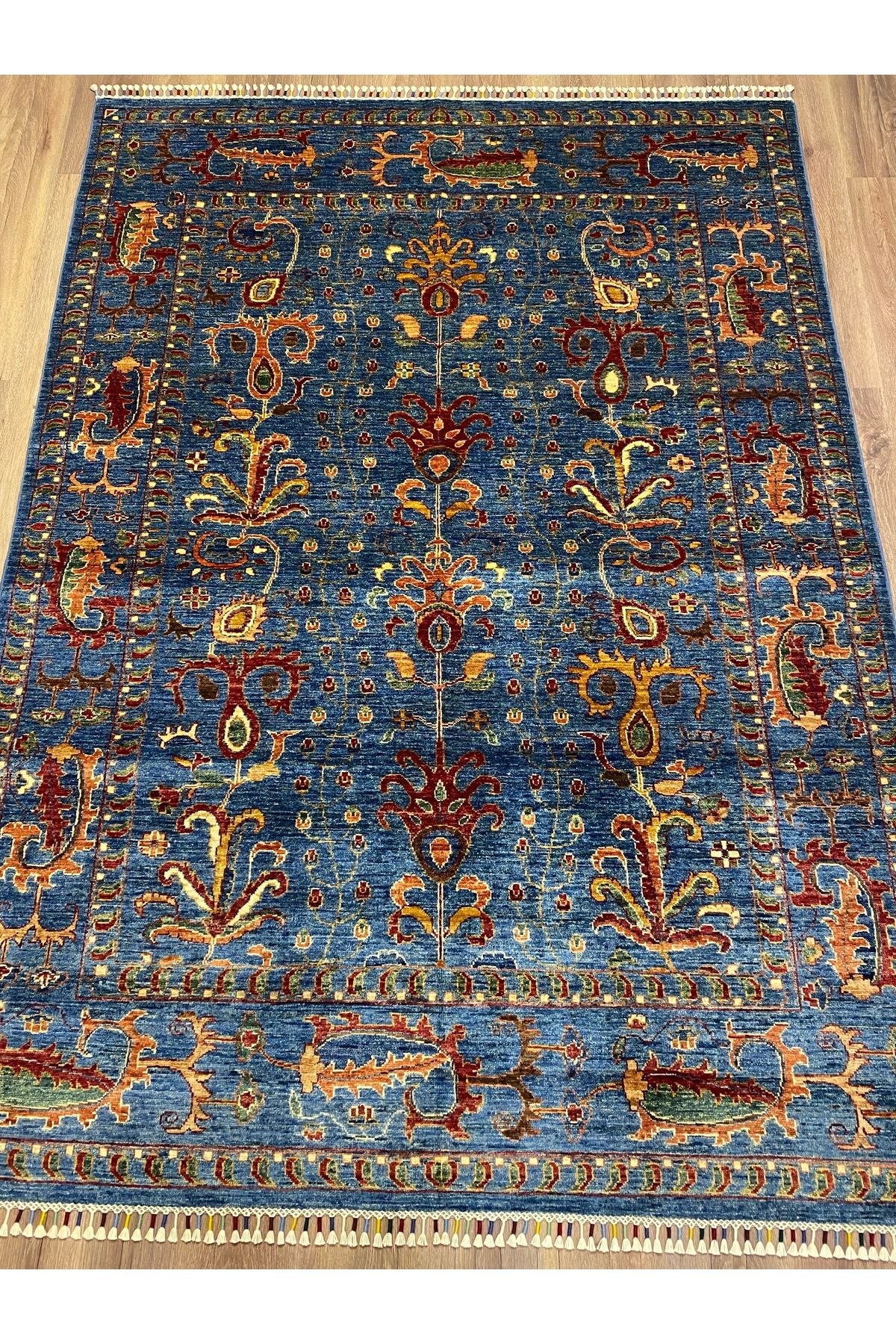 fethiyehalıkilim El Dokuma Afgan Suzani Halısı –%100 Yün %100 El Dokuma Naturel Dekoratif Halı El İşi Özgün Tasarım
