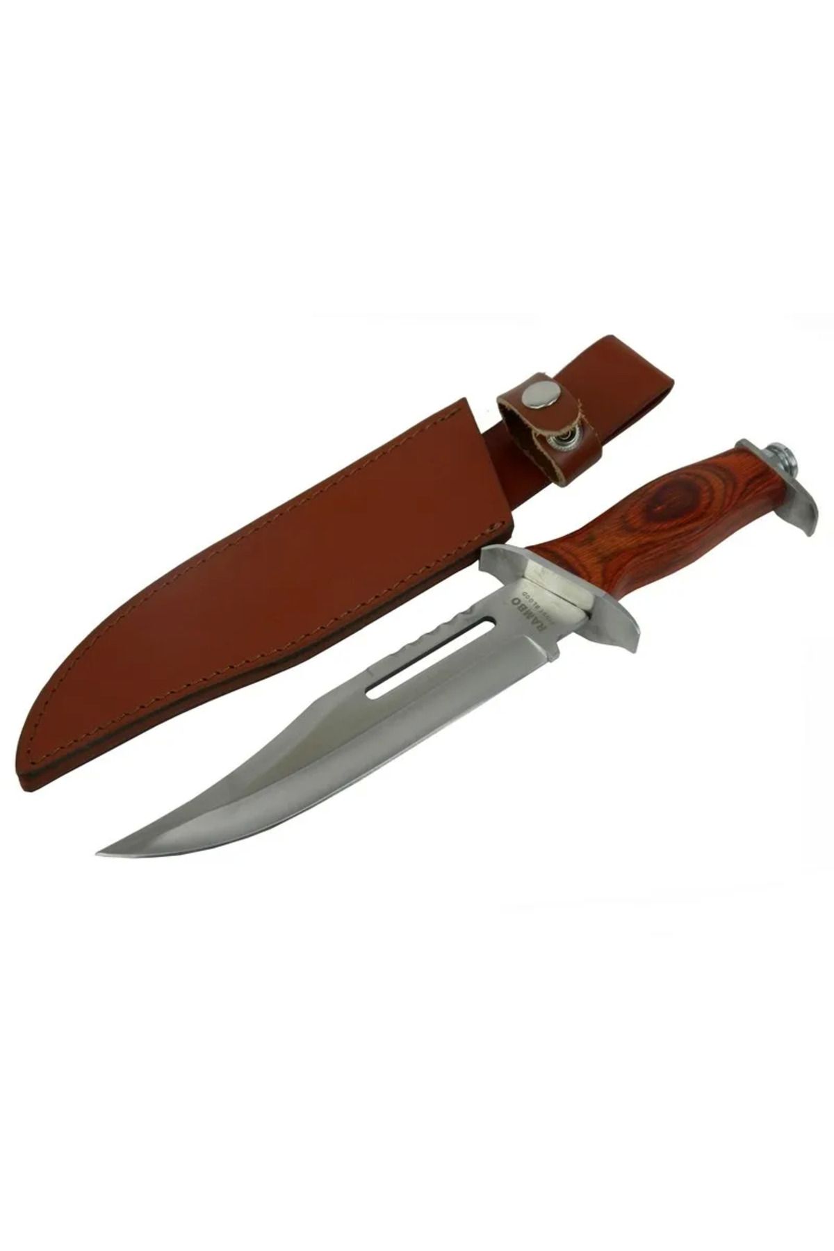 ETC 111 Rambo Bıçağı 32 Cm - Ahşap Metal Saplı Perçinli -