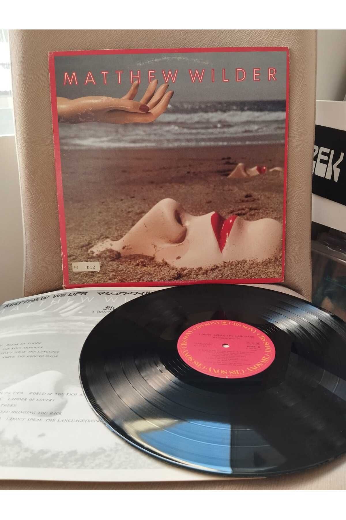 Plakperest Matthew Wilder – I Don’t Speak The Language - 1983 Japonya Basım - 33 lük LP Plak Albüm- 2.el