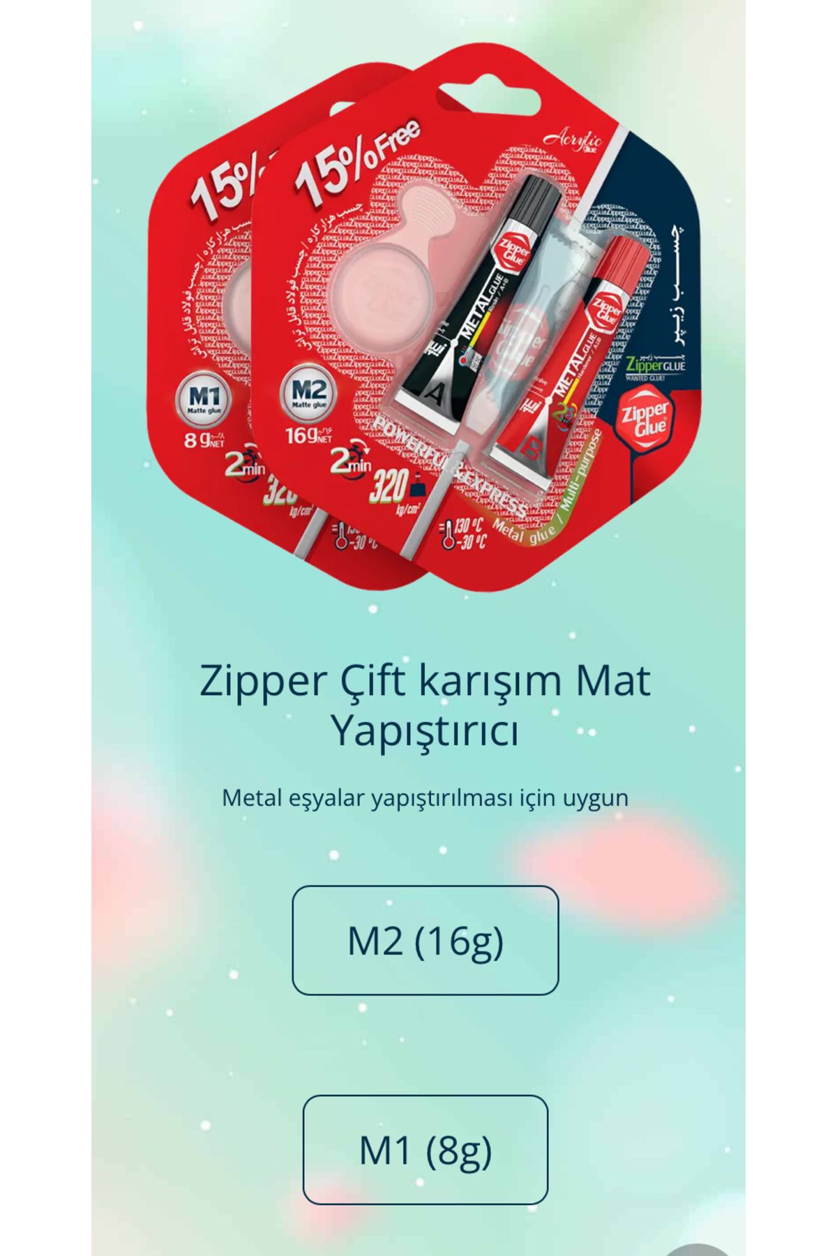 Zipper Glue Hızlı yapıştırıcı