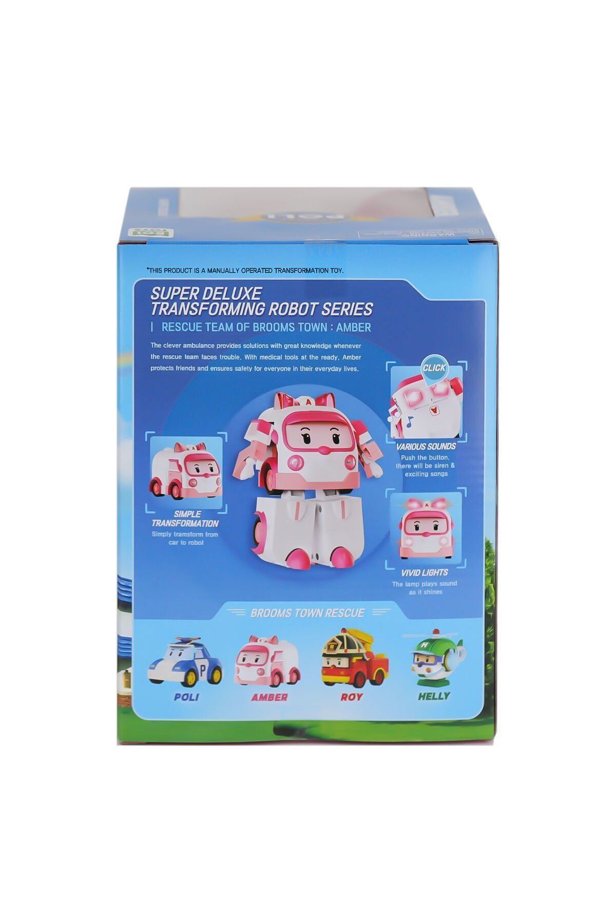 melfxxl eticaret POLI MRT-687 ROBOCAR POLİ BÜYÜK TRANSFORMİNG ROBOT AMBER SESLİ VE IŞIKLI