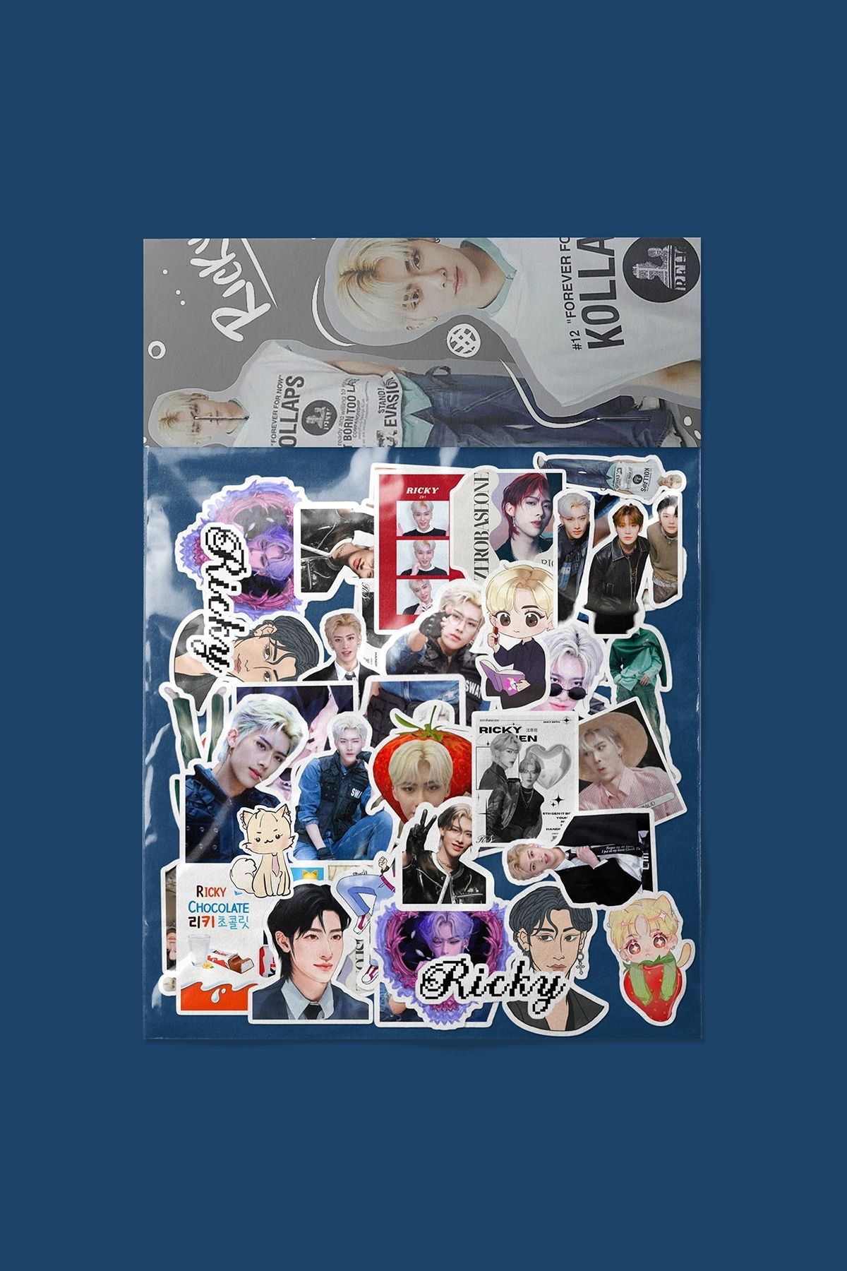 dadi ramba Ricky Zerobaseone Sticker paketi -Bullet Journal -Laptop Etiket Çıkartma