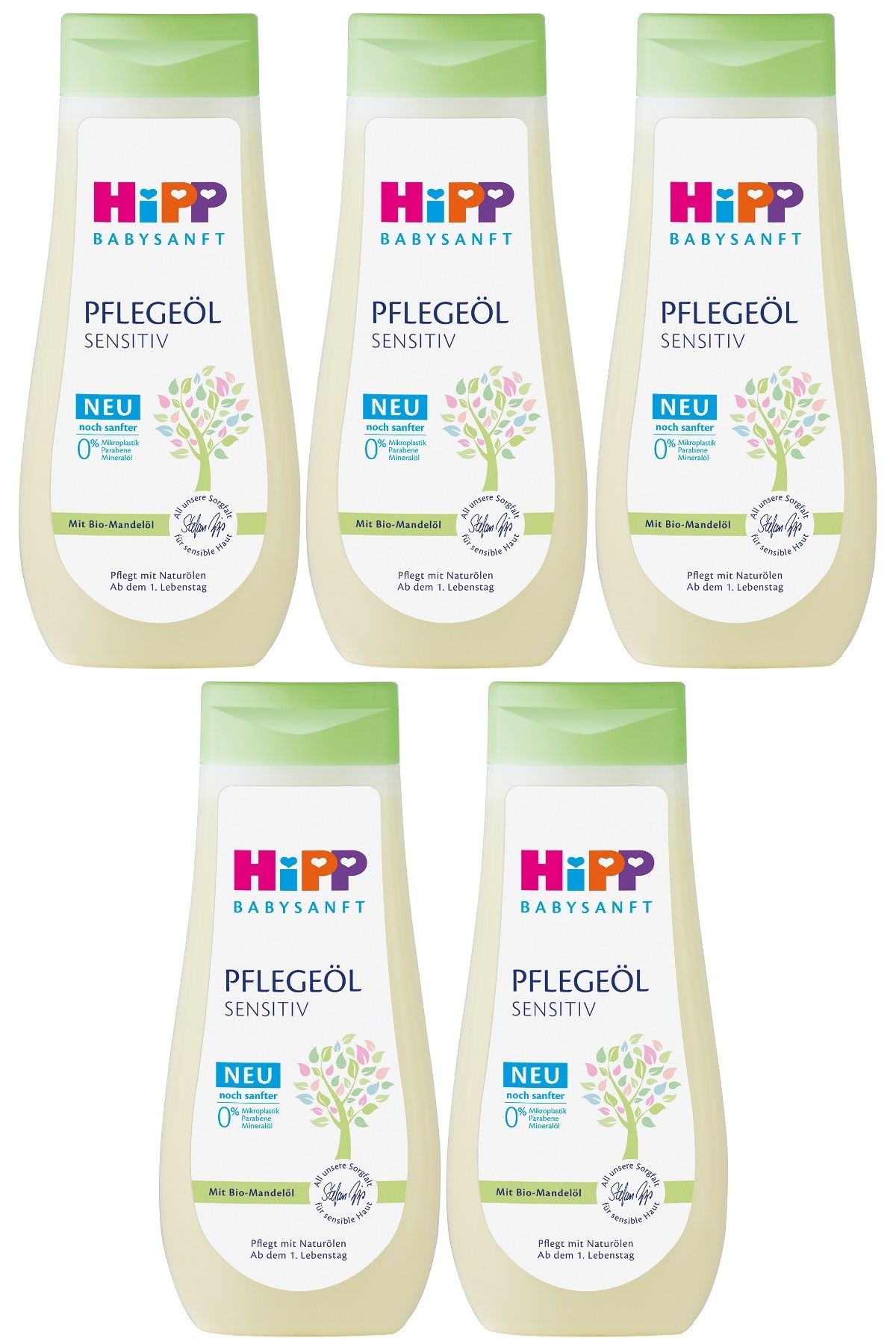 Hipp Babysanft Bebek Bakım Yağı/Pelegeöl Sensıtıv 200ML (5 Li Set)