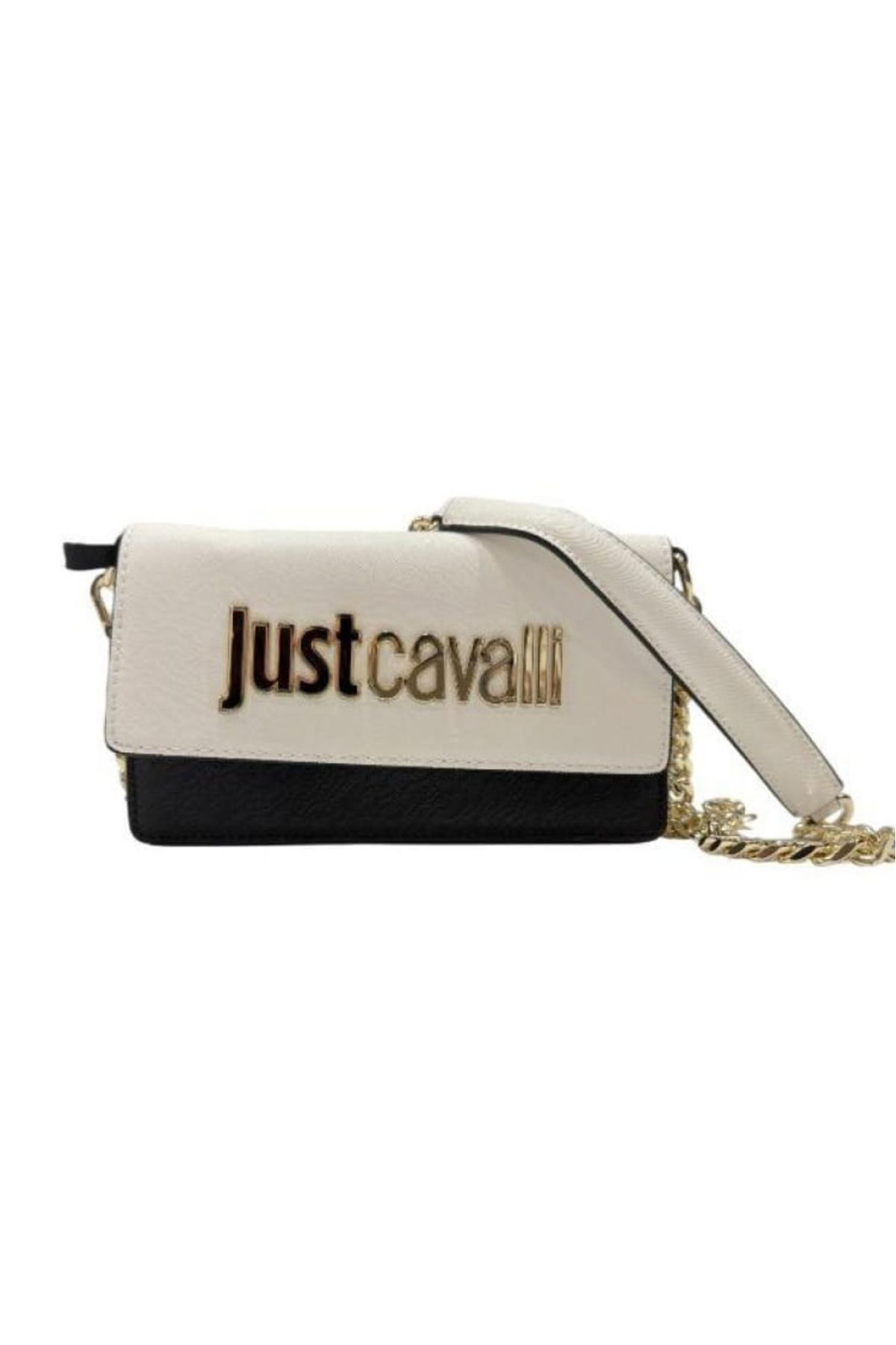Just Cavalli Kadın Jc Askılı Cüzdan - Beyaz/Siyah
