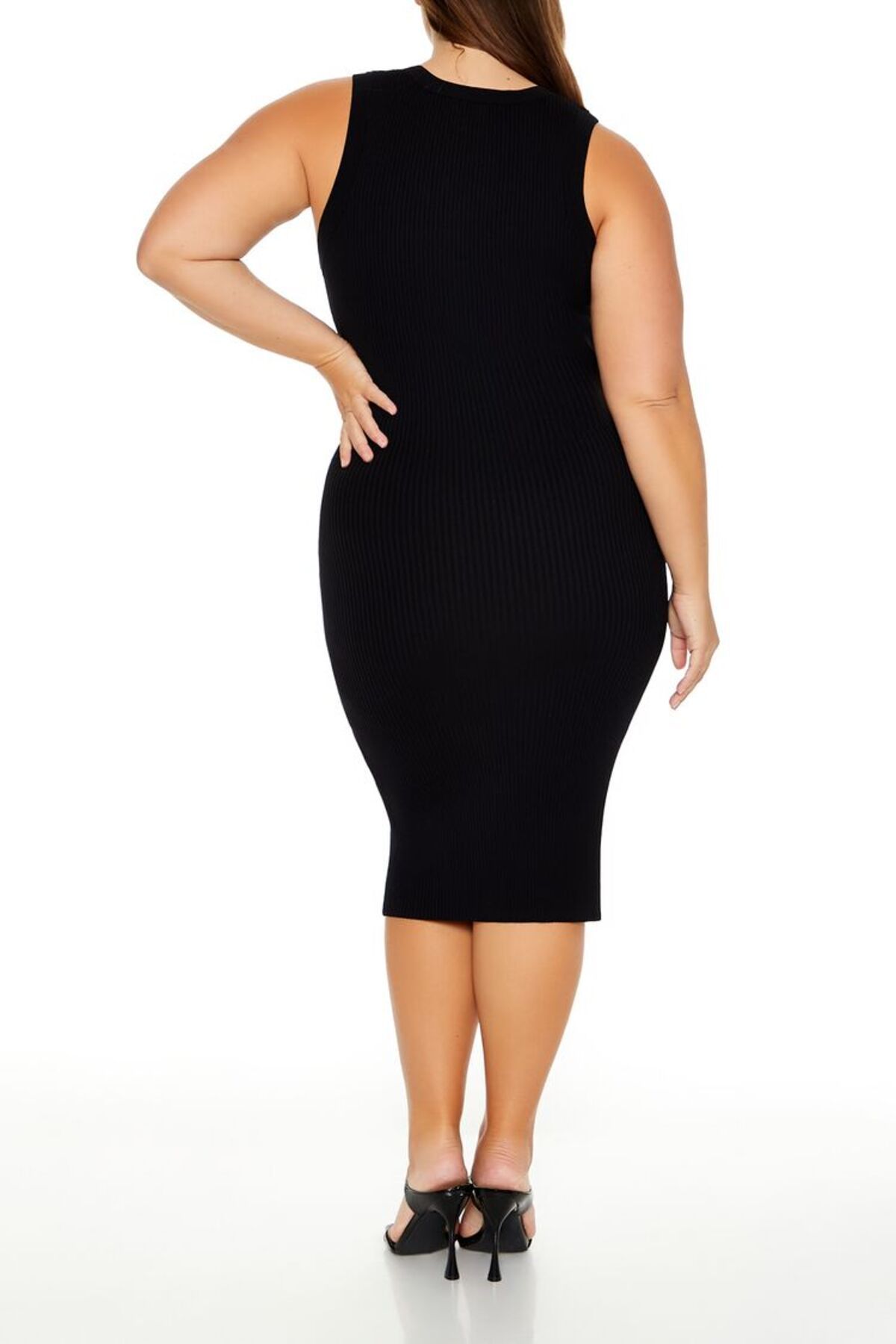 Forever 21 Plus Size Triko Midi Elbise